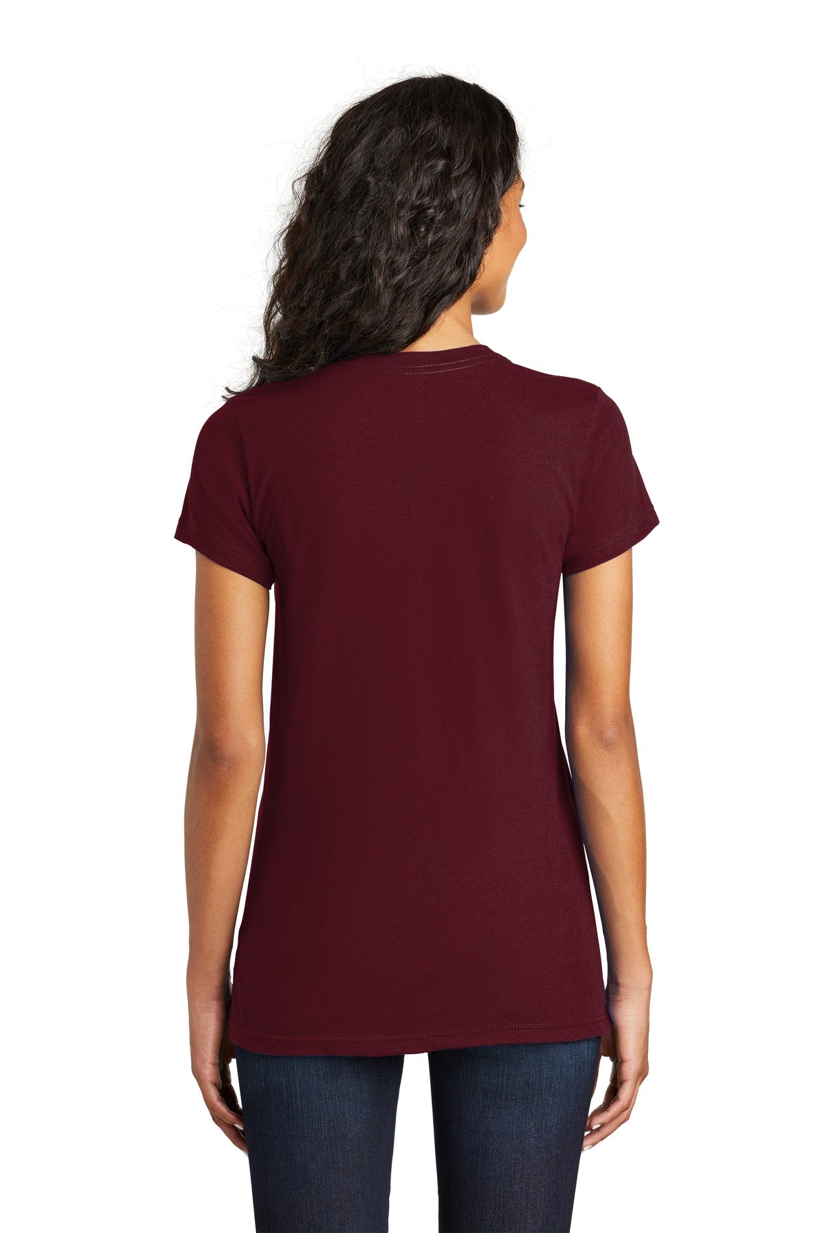 District Women's Fitted The Concert Tee - Maroon