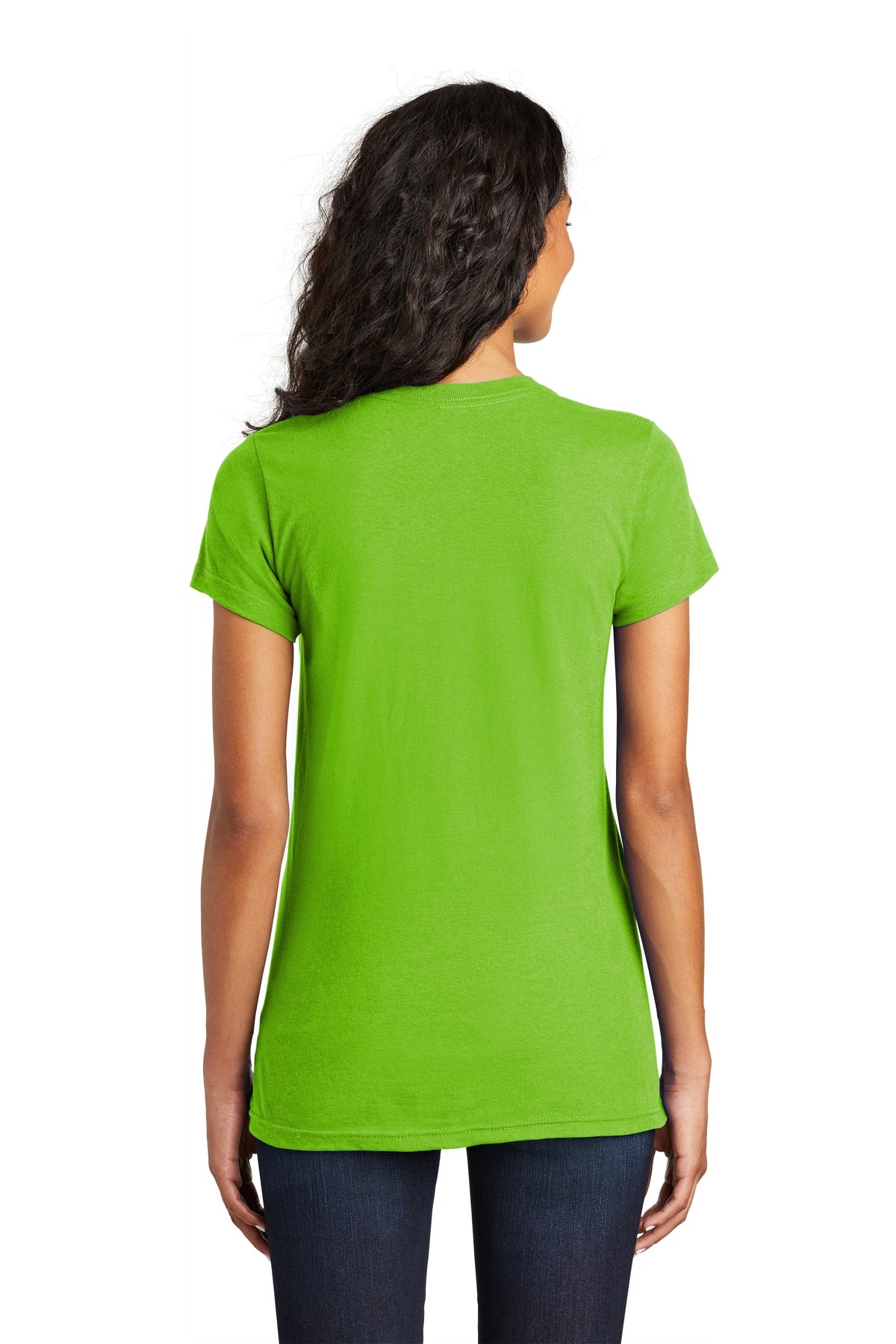 District Women's Fitted The Concert Tee - Neon Green