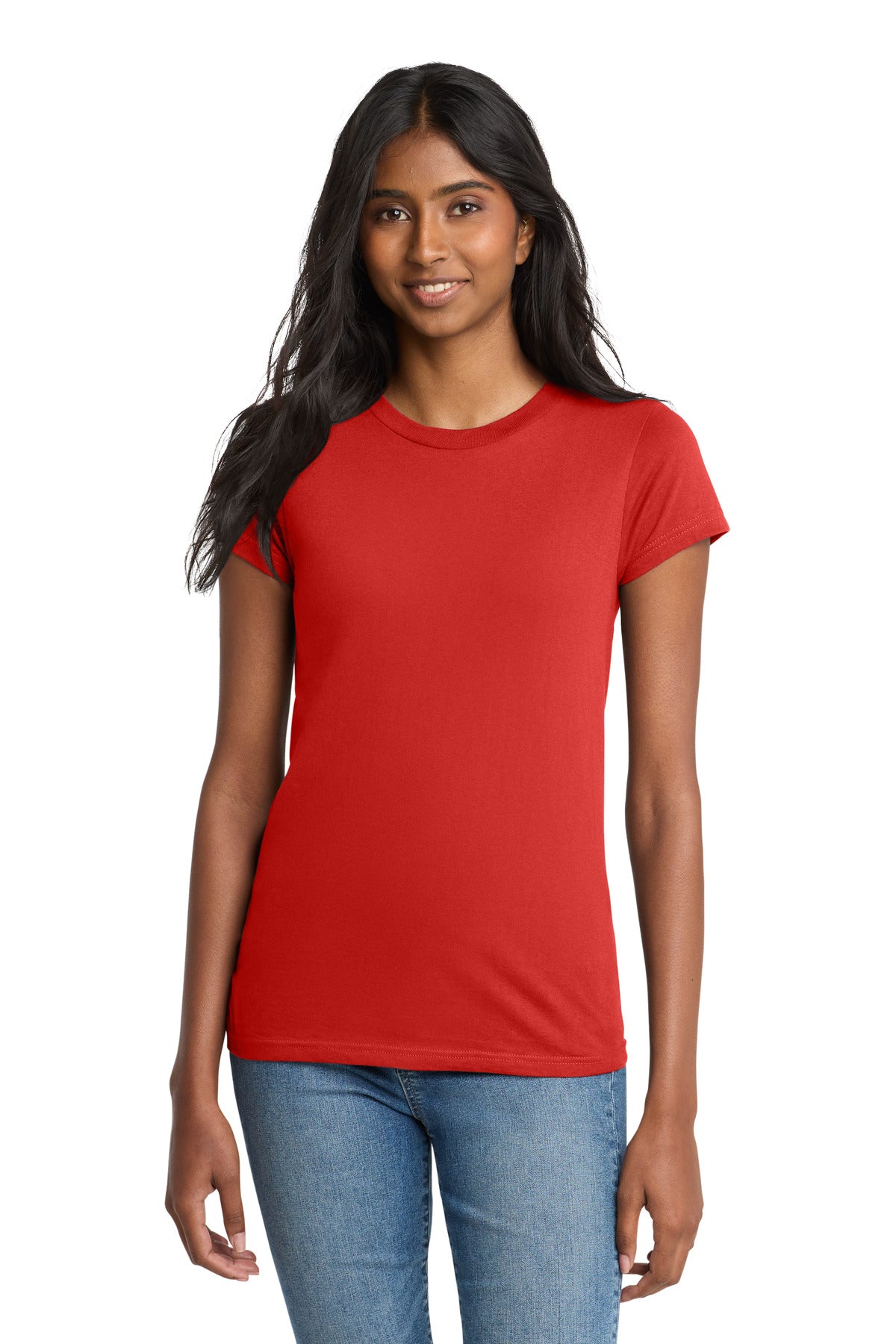District Women's Fitted The Concert Tee - New Red