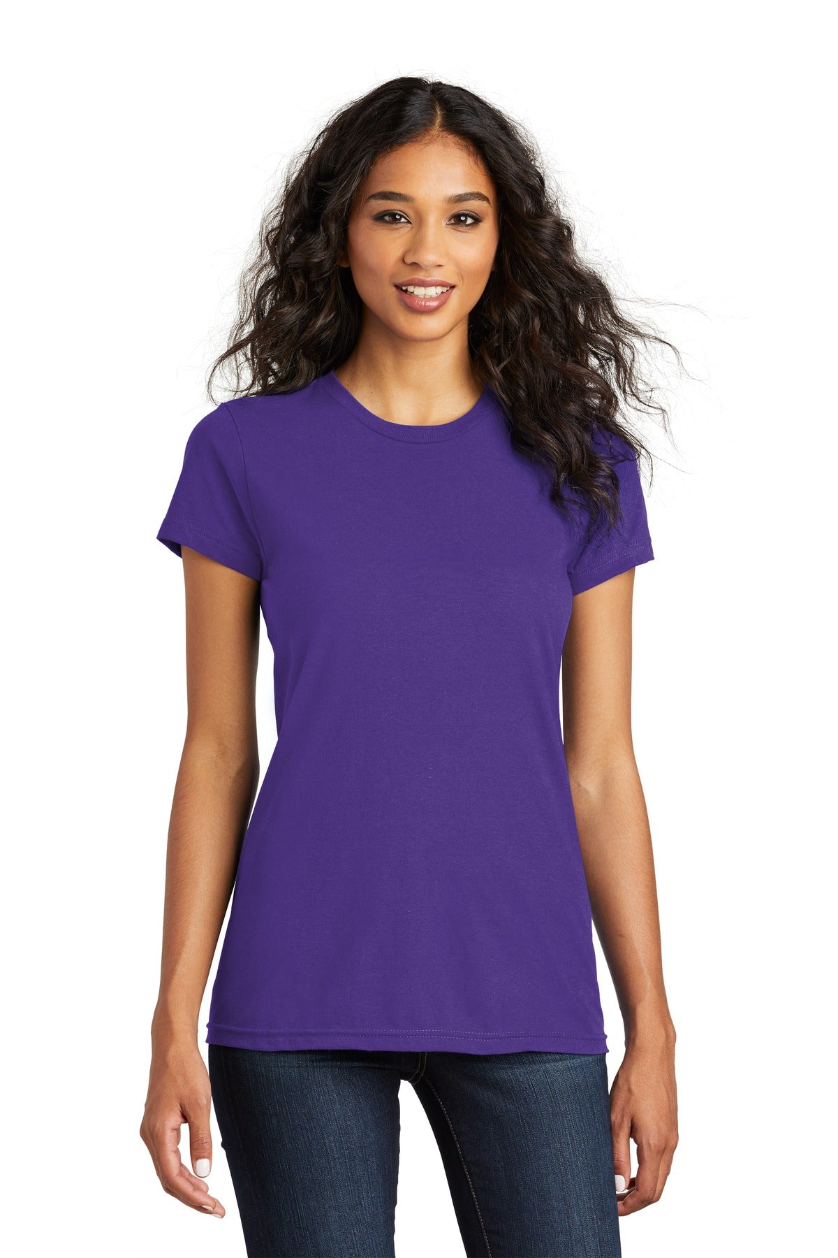 District Women's Fitted The Concert Tee - Purple
