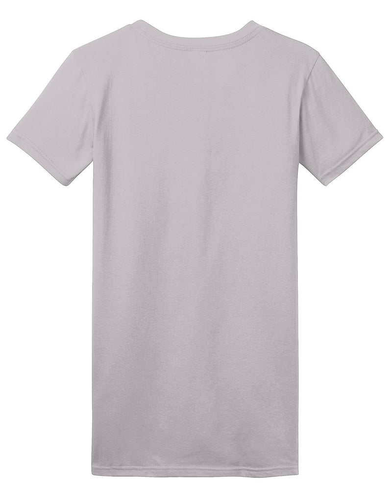 District Women's Fitted The Concert Tee - Silver