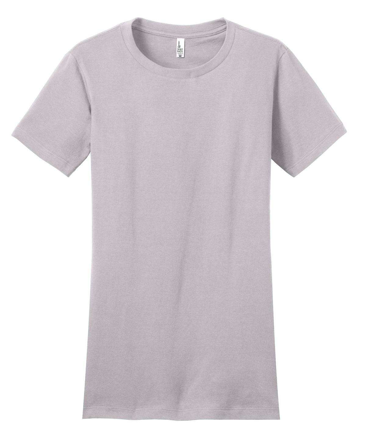 District Women's Fitted The Concert Tee - Silver