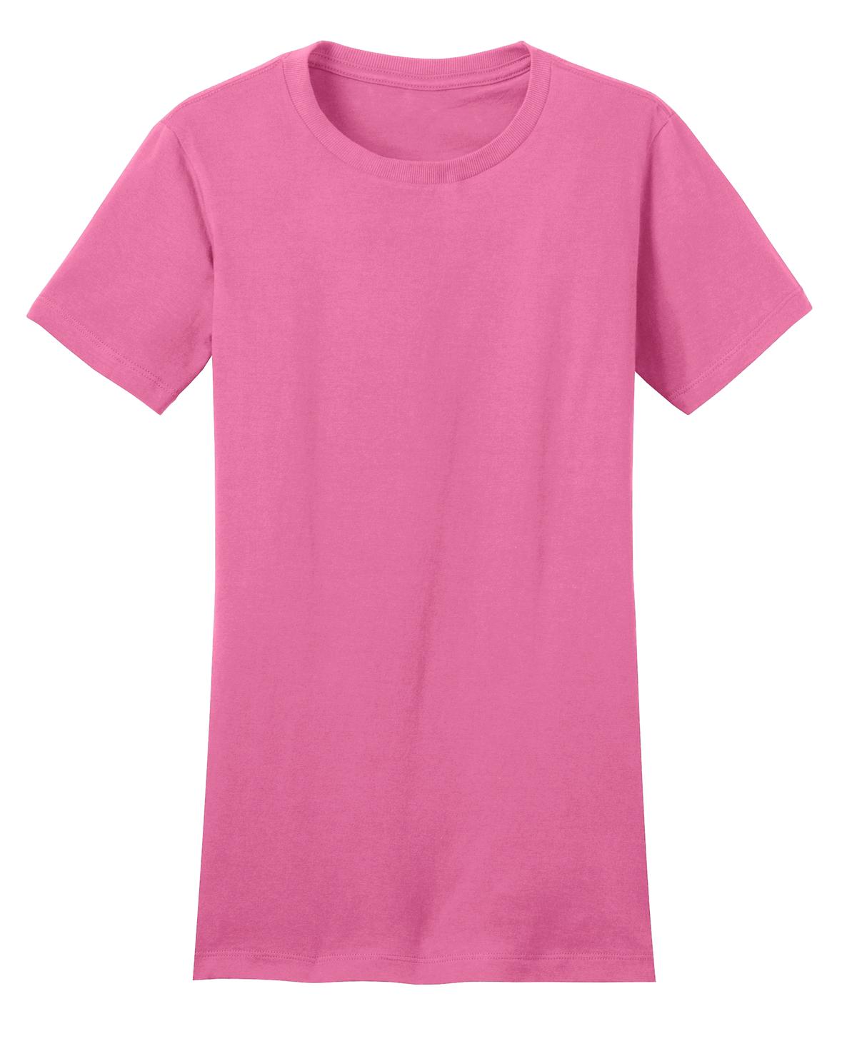 District Women's Fitted The Concert Tee - True Pink