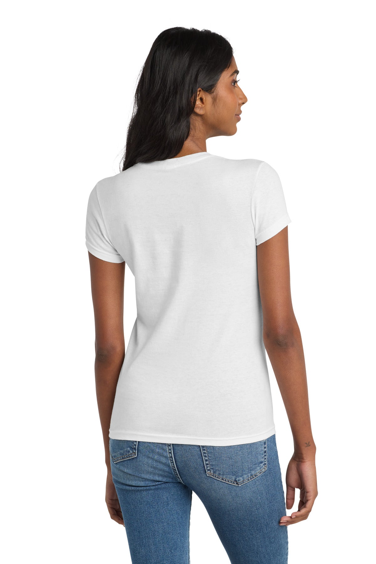 District Women's Fitted The Concert Tee - White