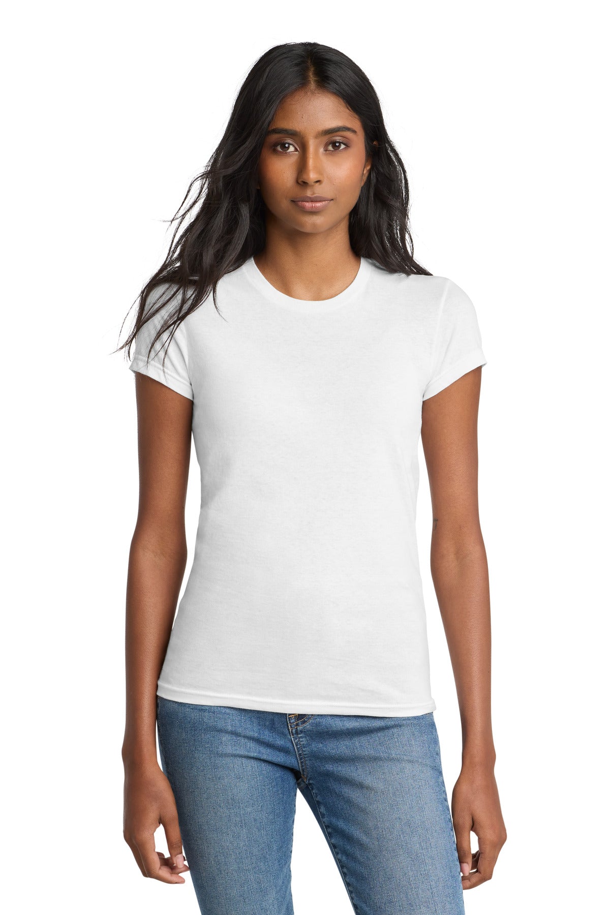 District Women's Fitted The Concert Tee - White