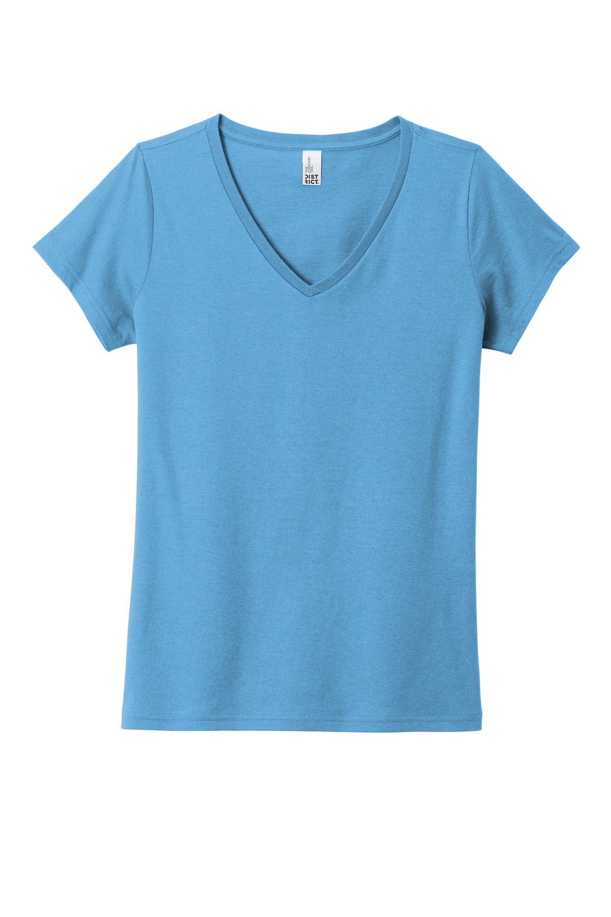District Women's The Concert Tee V-Neck - Aquatic Blue