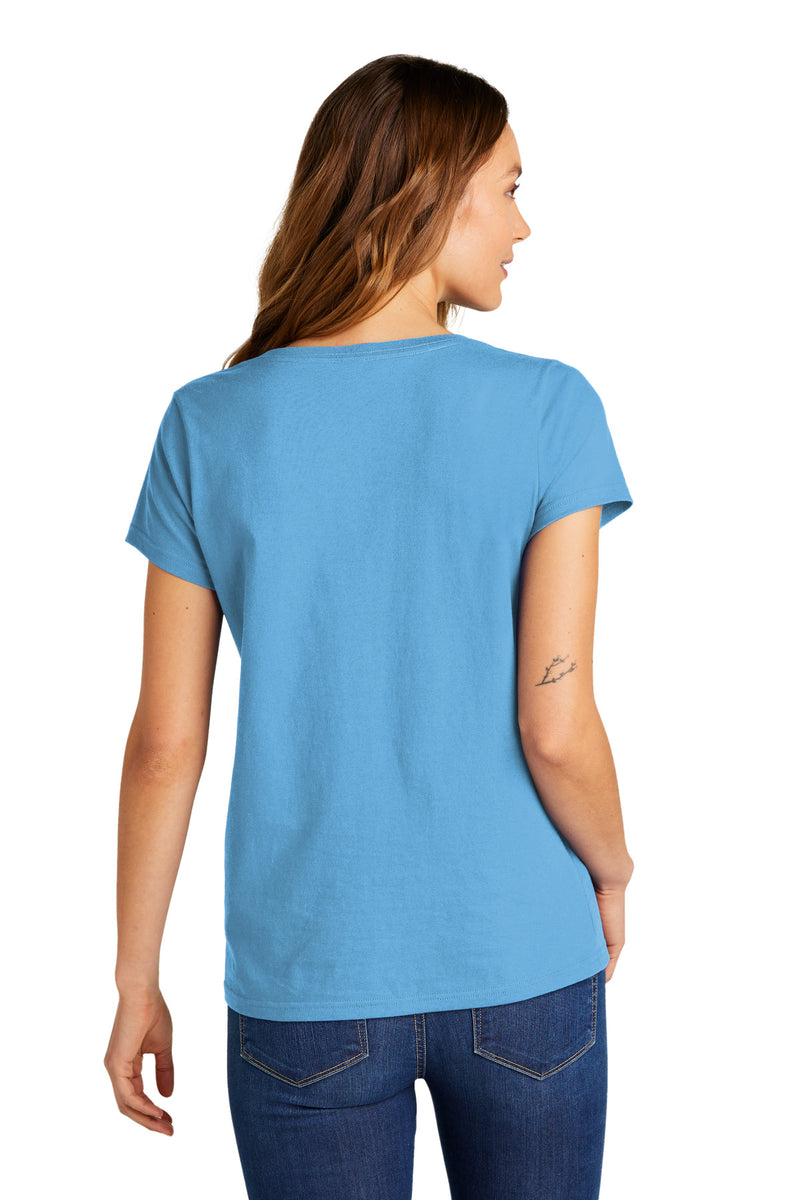District Women's The Concert Tee V-Neck - Aquatic Blue