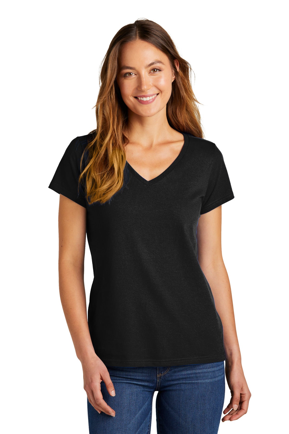 District Women's The Concert Tee V-Neck - Black