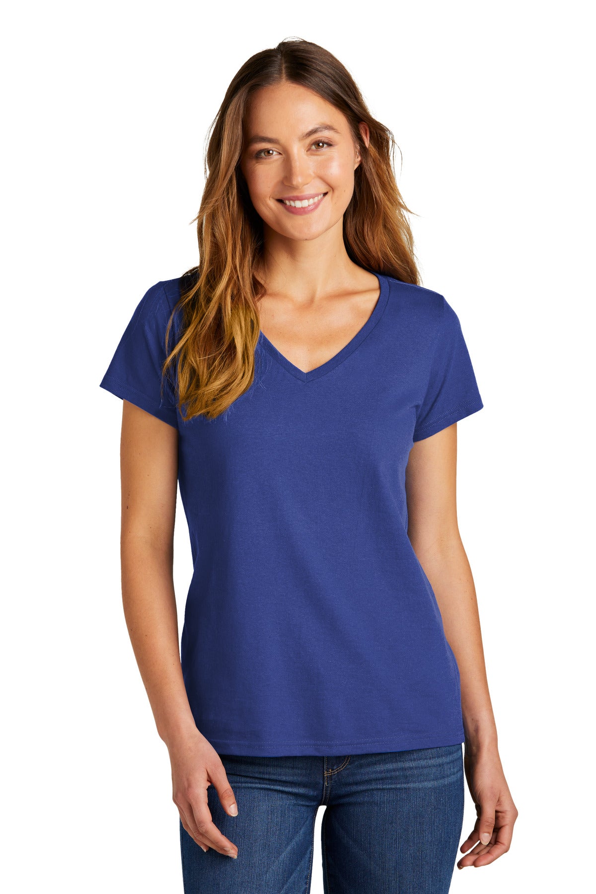 District Women's The Concert Tee V-Neck - Deep Royal