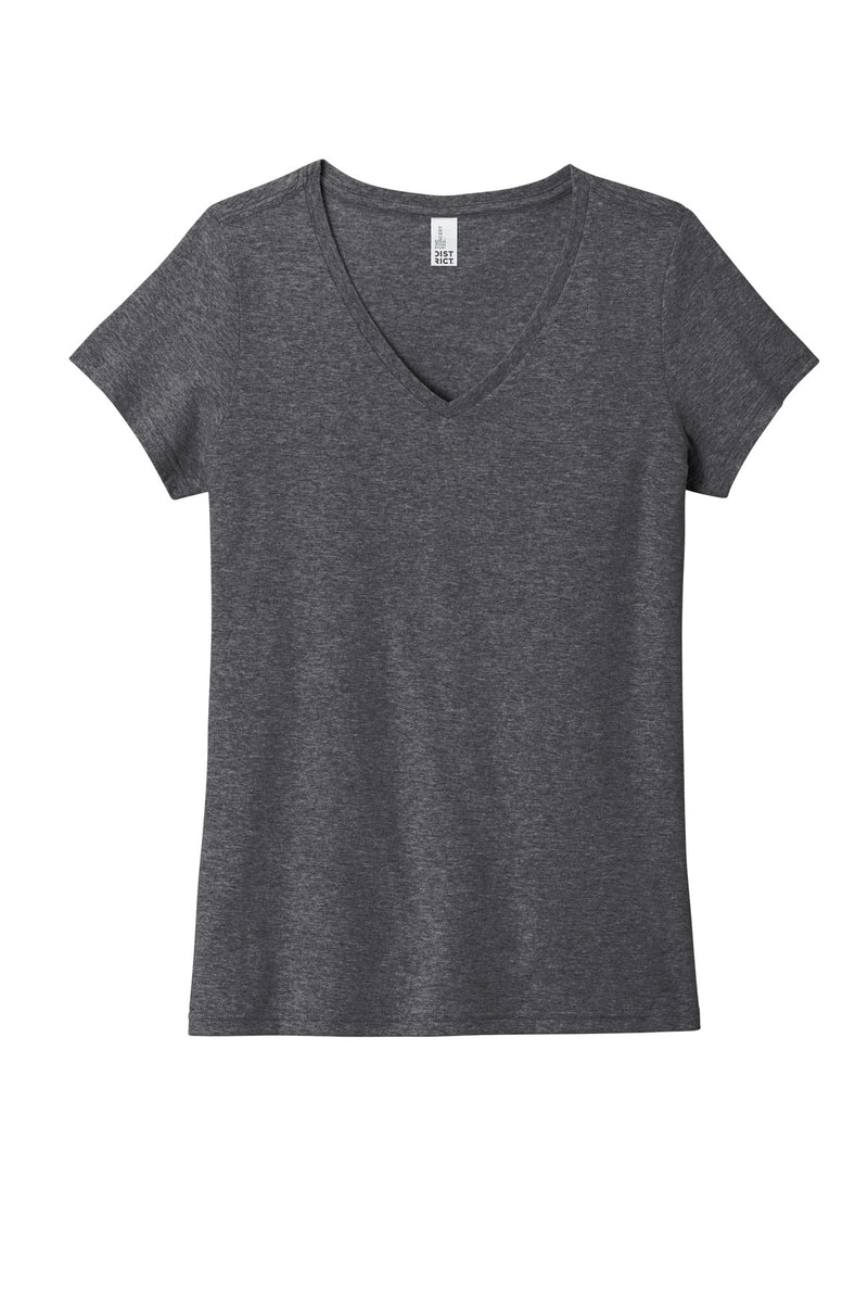 District Women's The Concert Tee V-Neck - Heathered Charcoal