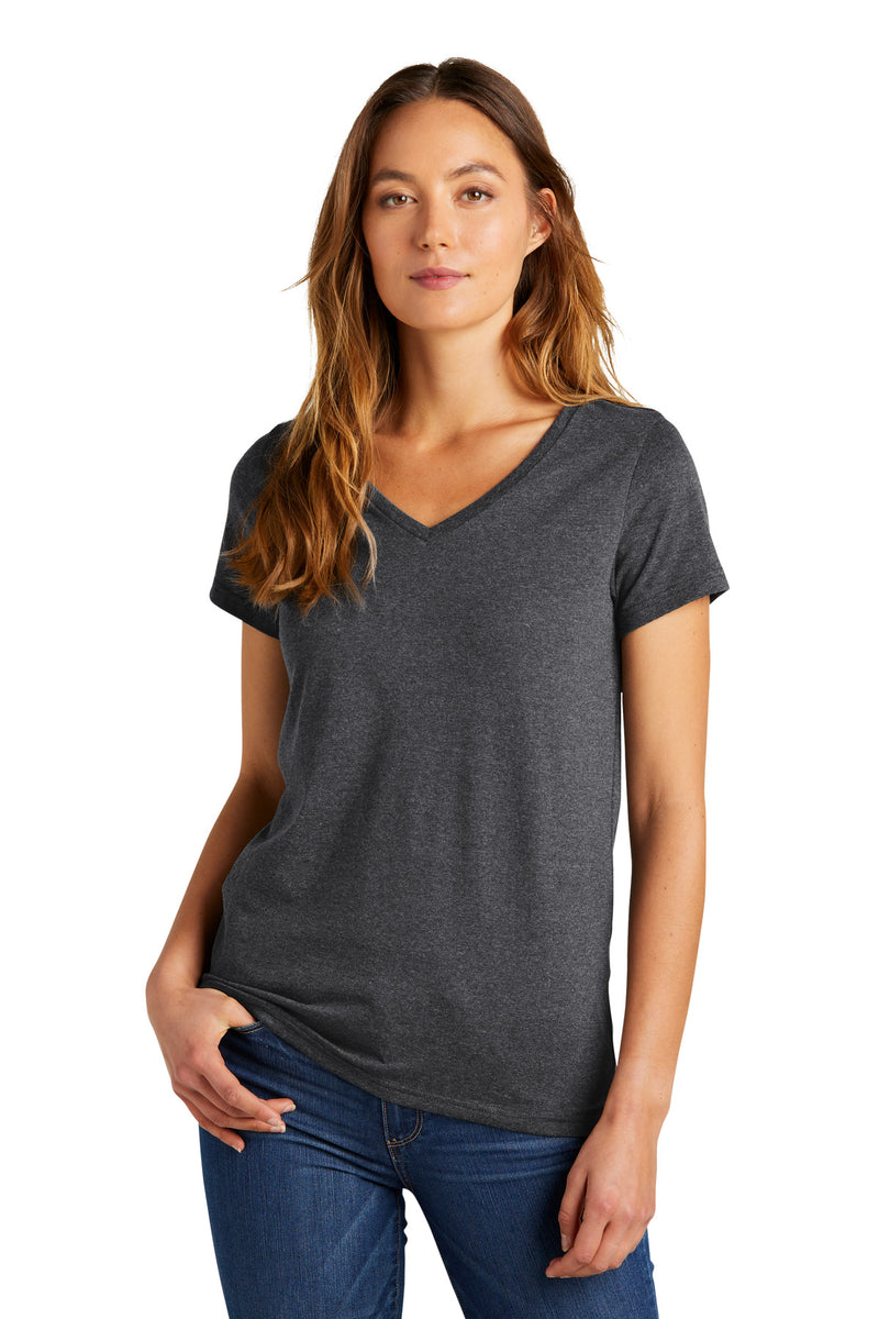 District Women's The Concert Tee V-Neck - Heathered Charcoal