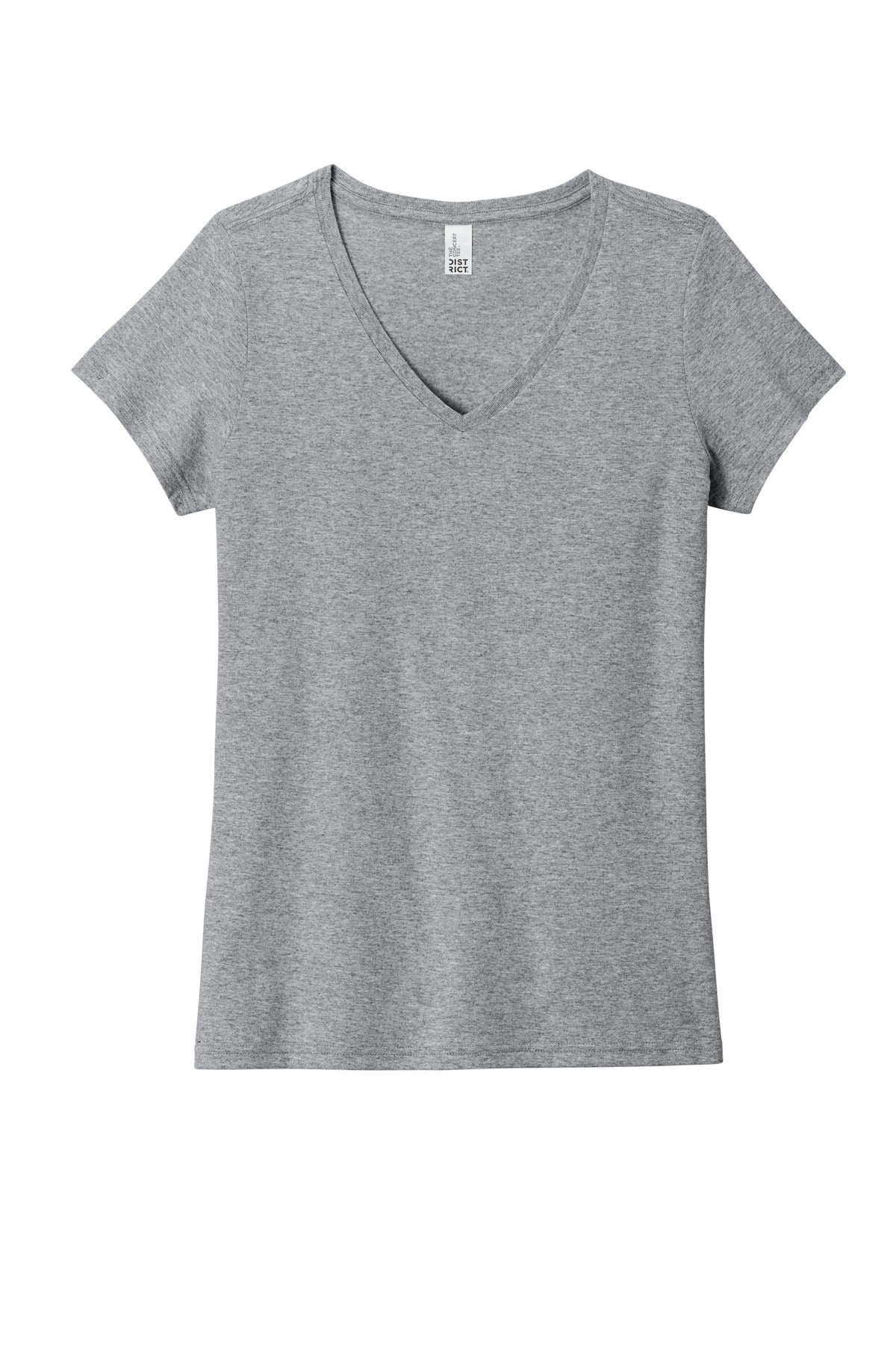 District Women's The Concert Tee V-Neck - Heather Grey