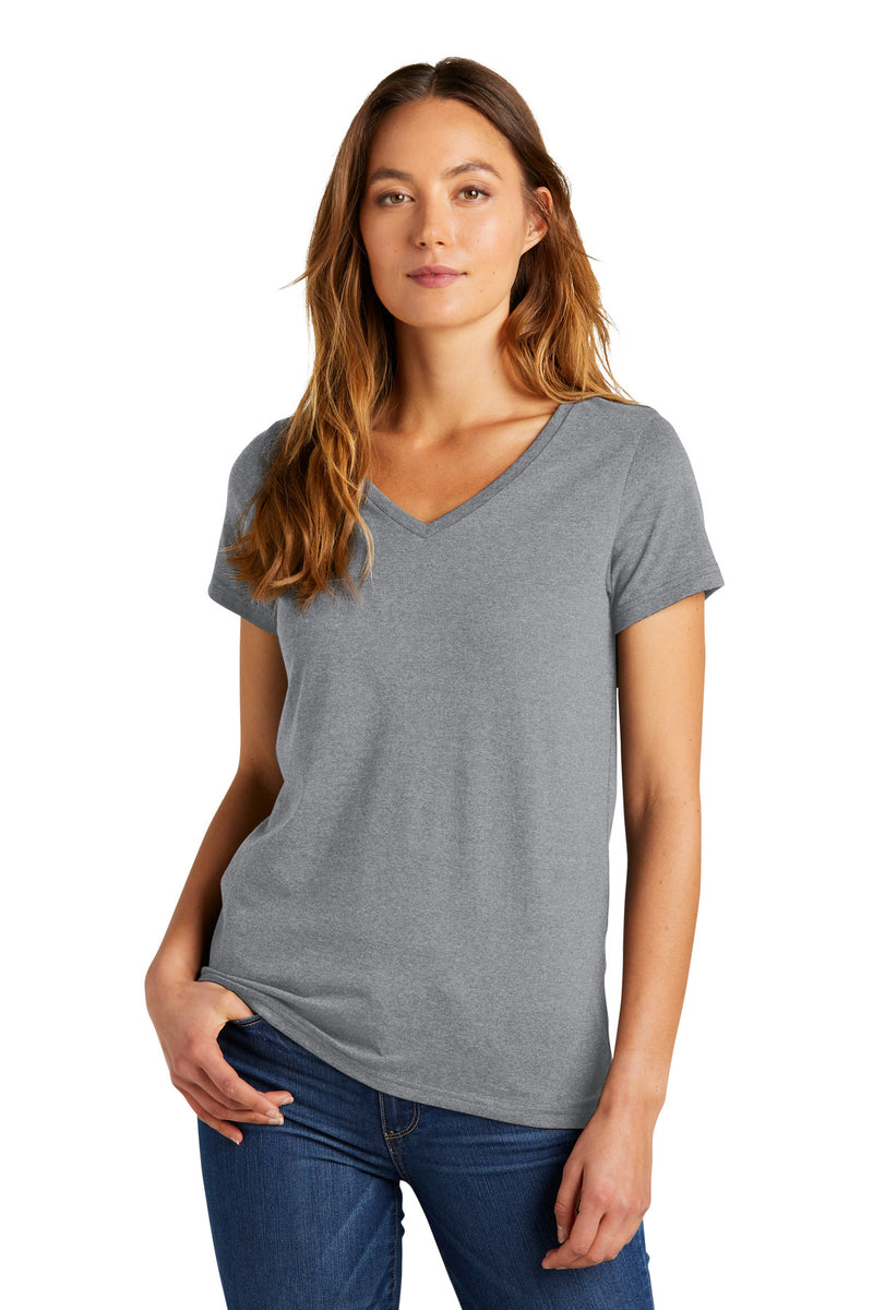 District Women's The Concert Tee V-Neck - Heather Grey