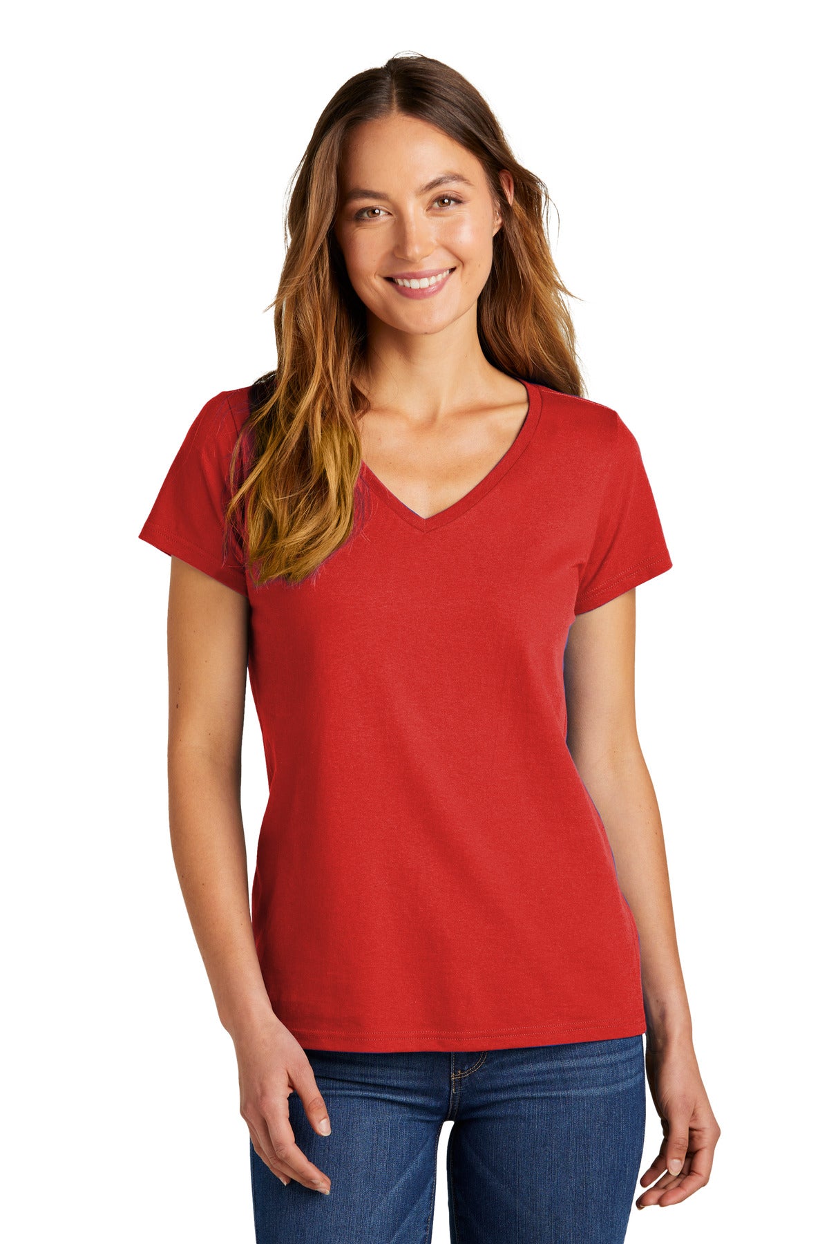 District Women's The Concert Tee V-Neck - New Red