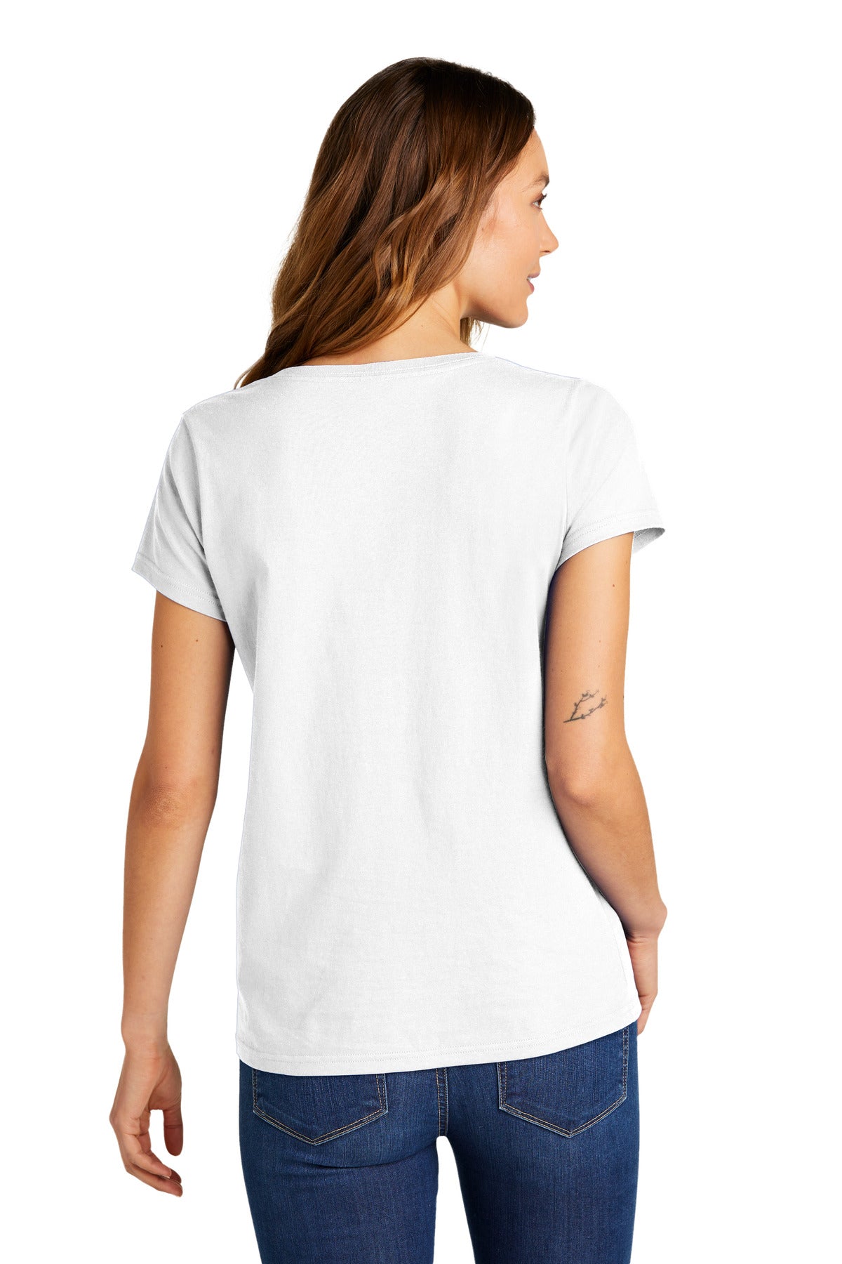 District Women's The Concert Tee V-Neck - White