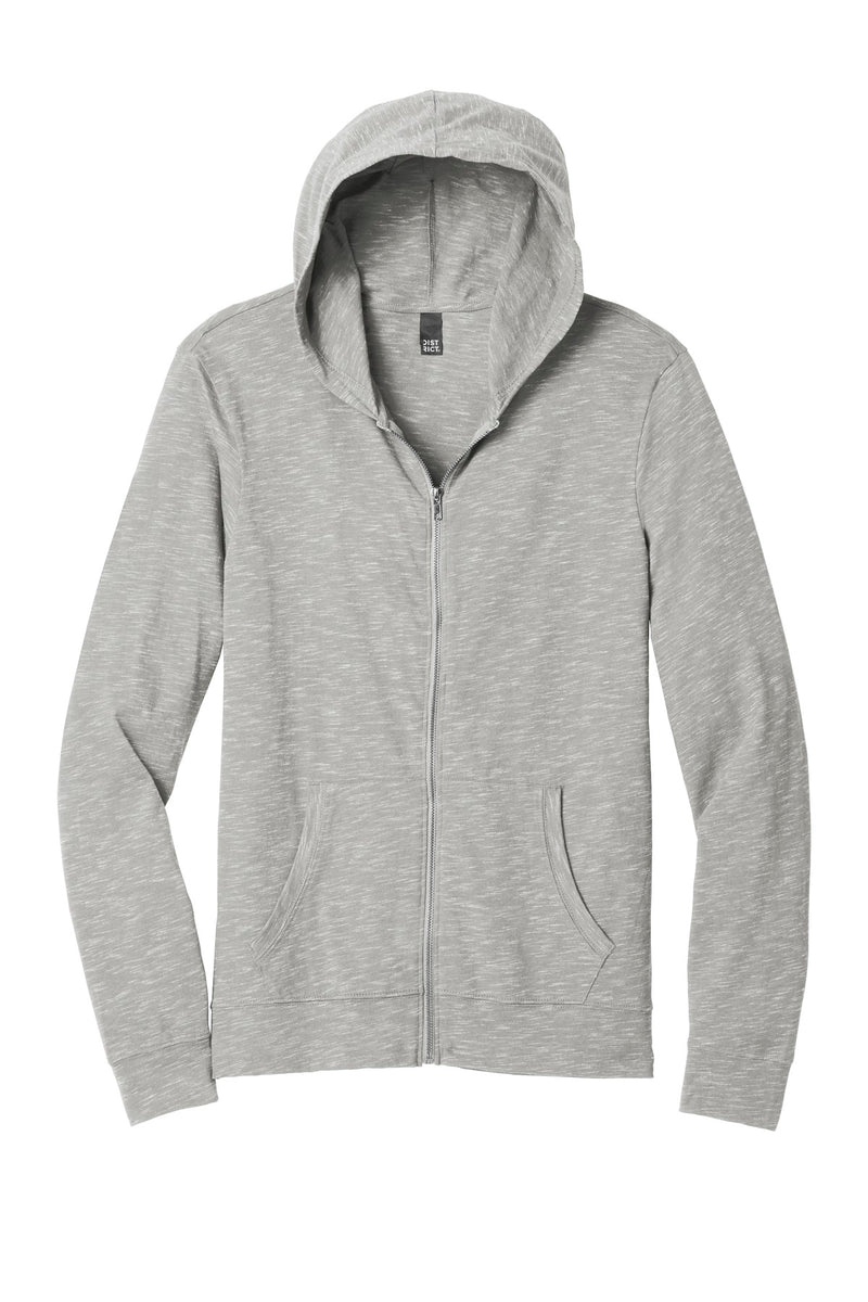 District  Medal Full-Zip Hoodie - Light Grey