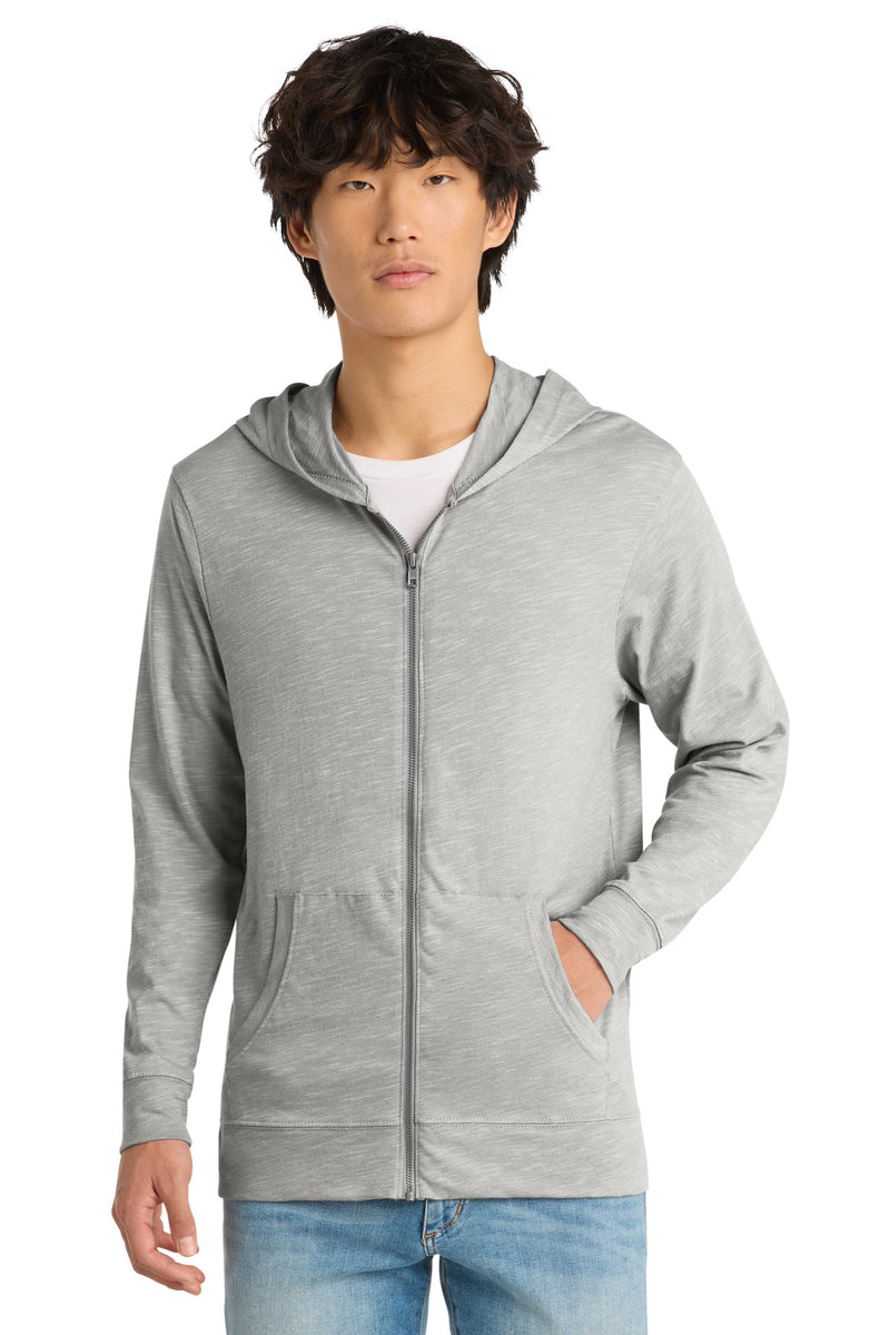 District  Medal Full-Zip Hoodie - Light Grey