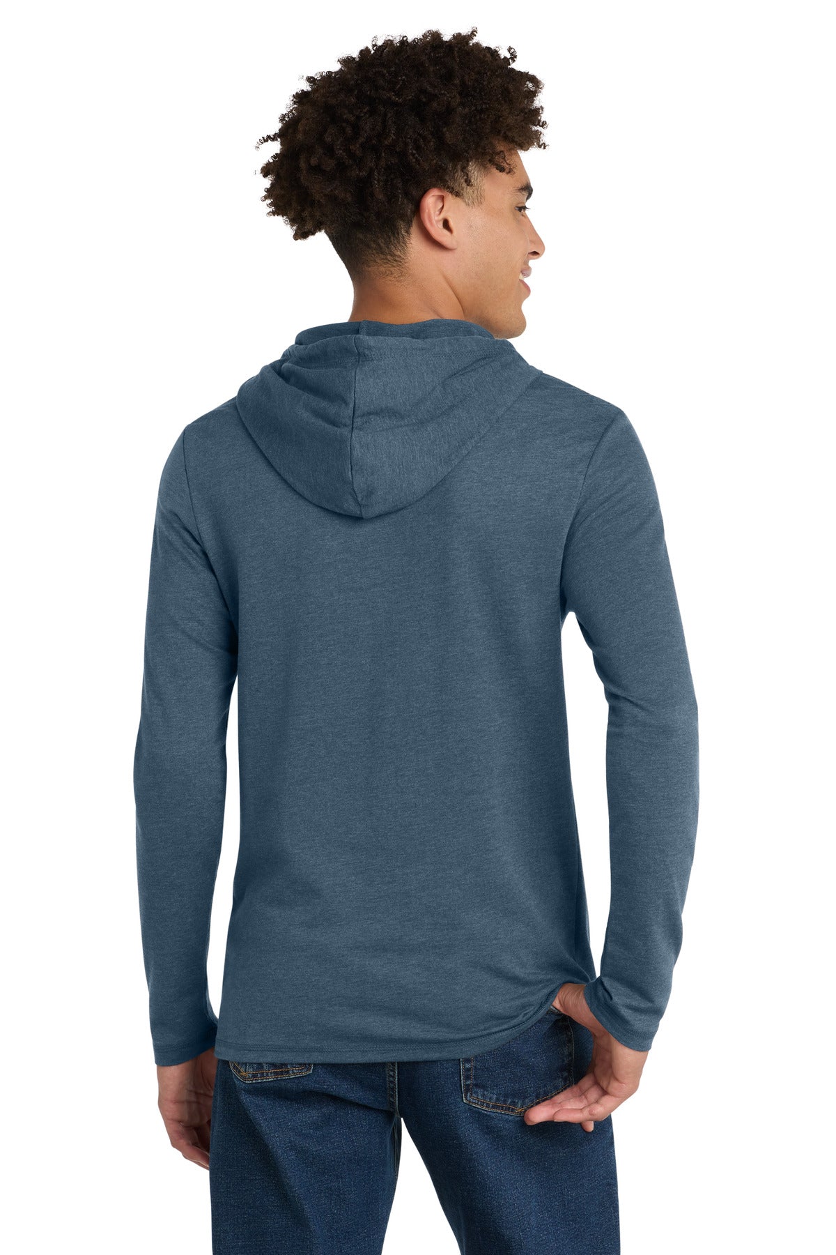 District  Featherweight French Terry  Hoodie - Washed Indigo