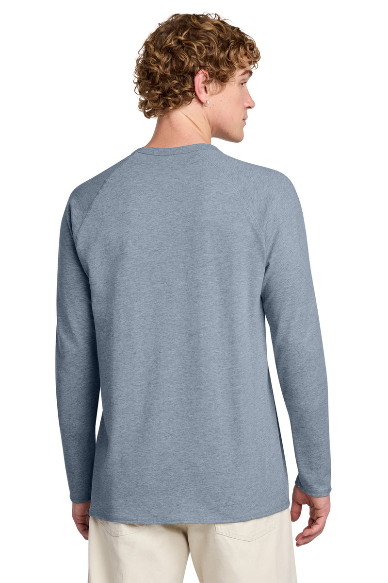 District Featherweight French Terry Long Sleeve Crewneck - Flint Blue Heather