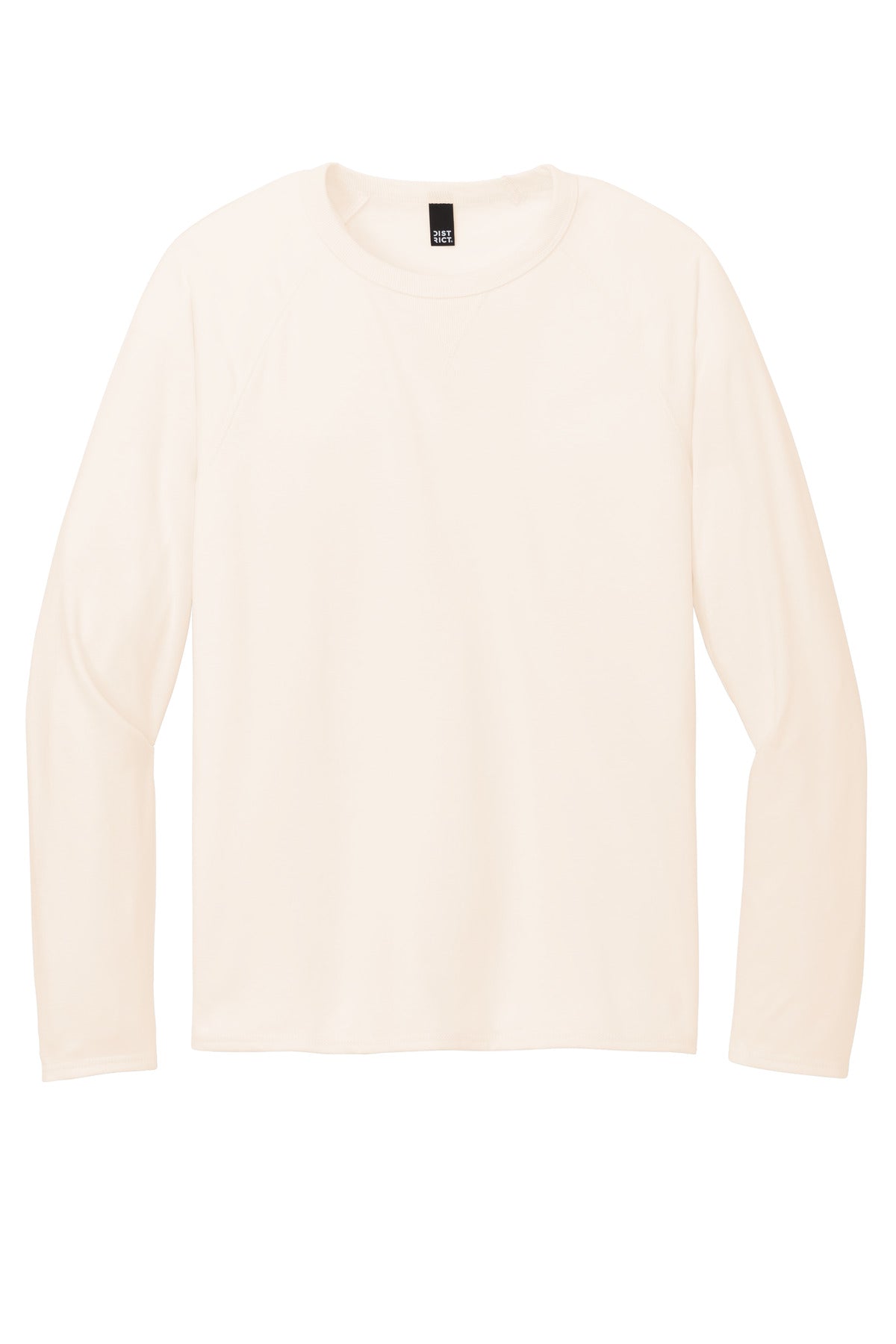 District Featherweight French Terry Long Sleeve Crewneck - Gardenia