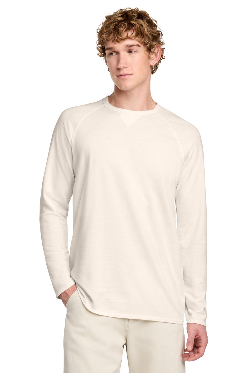District Featherweight French Terry Long Sleeve Crewneck - Gardenia