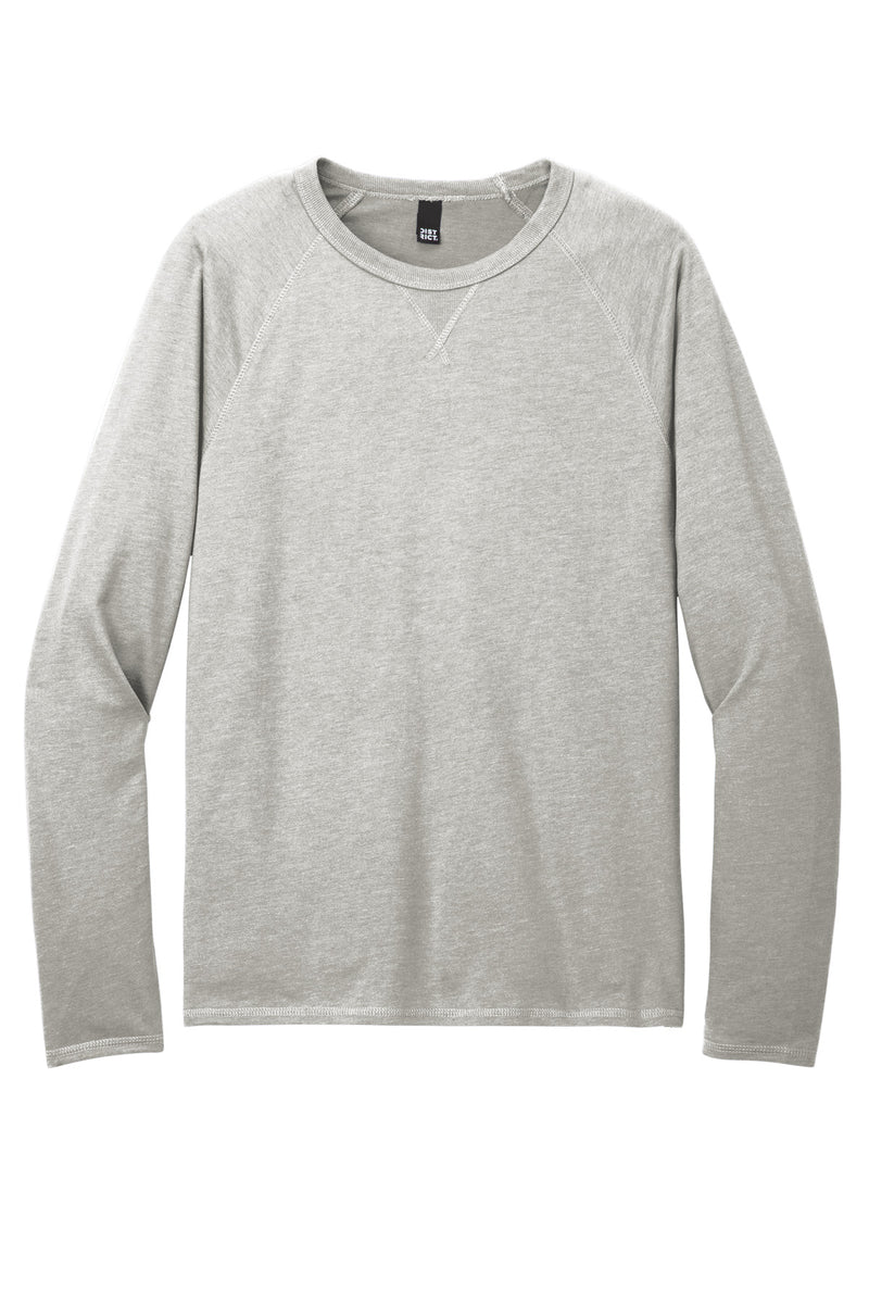 District Featherweight French Terry Long Sleeve Crewneck - Light Heather Grey