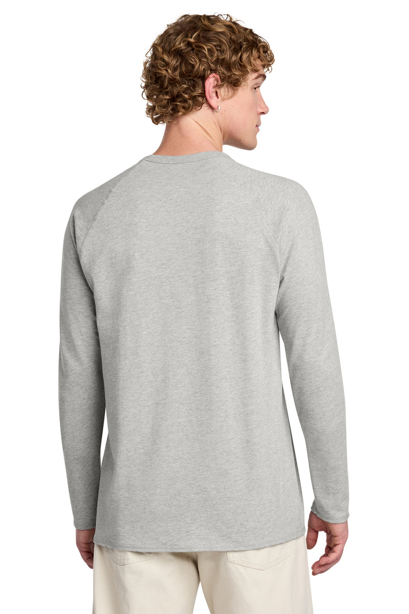 District Featherweight French Terry Long Sleeve Crewneck - Light Heather Grey
