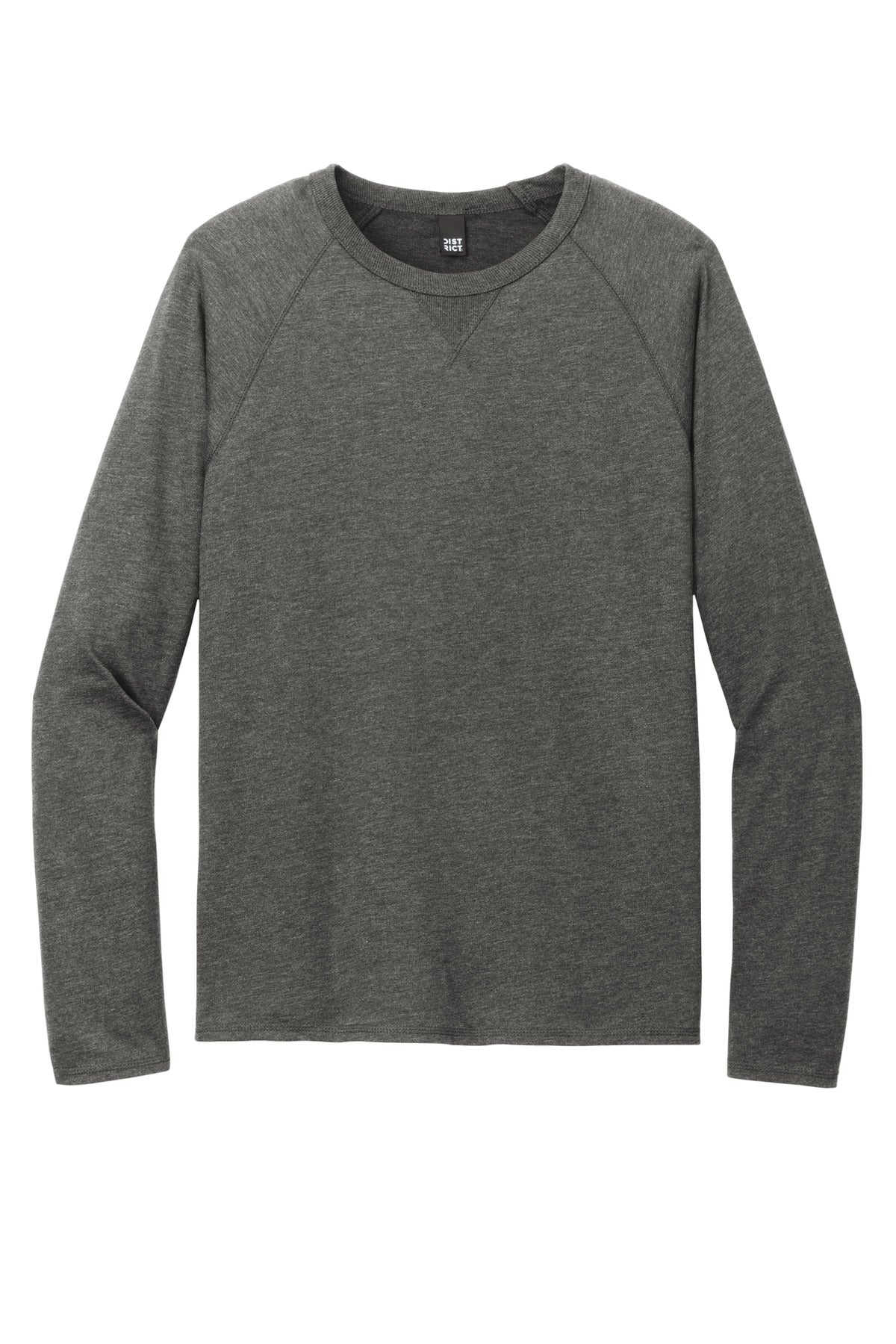 District Featherweight French Terry Long Sleeve Crewneck - Washed Coal