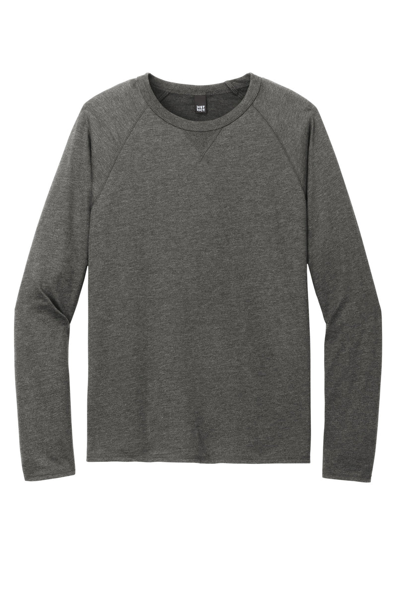 District Featherweight French Terry Long Sleeve Crewneck - Washed Coal