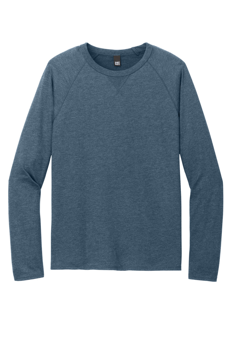 District Featherweight French Terry Long Sleeve Crewneck - Washed Indigo