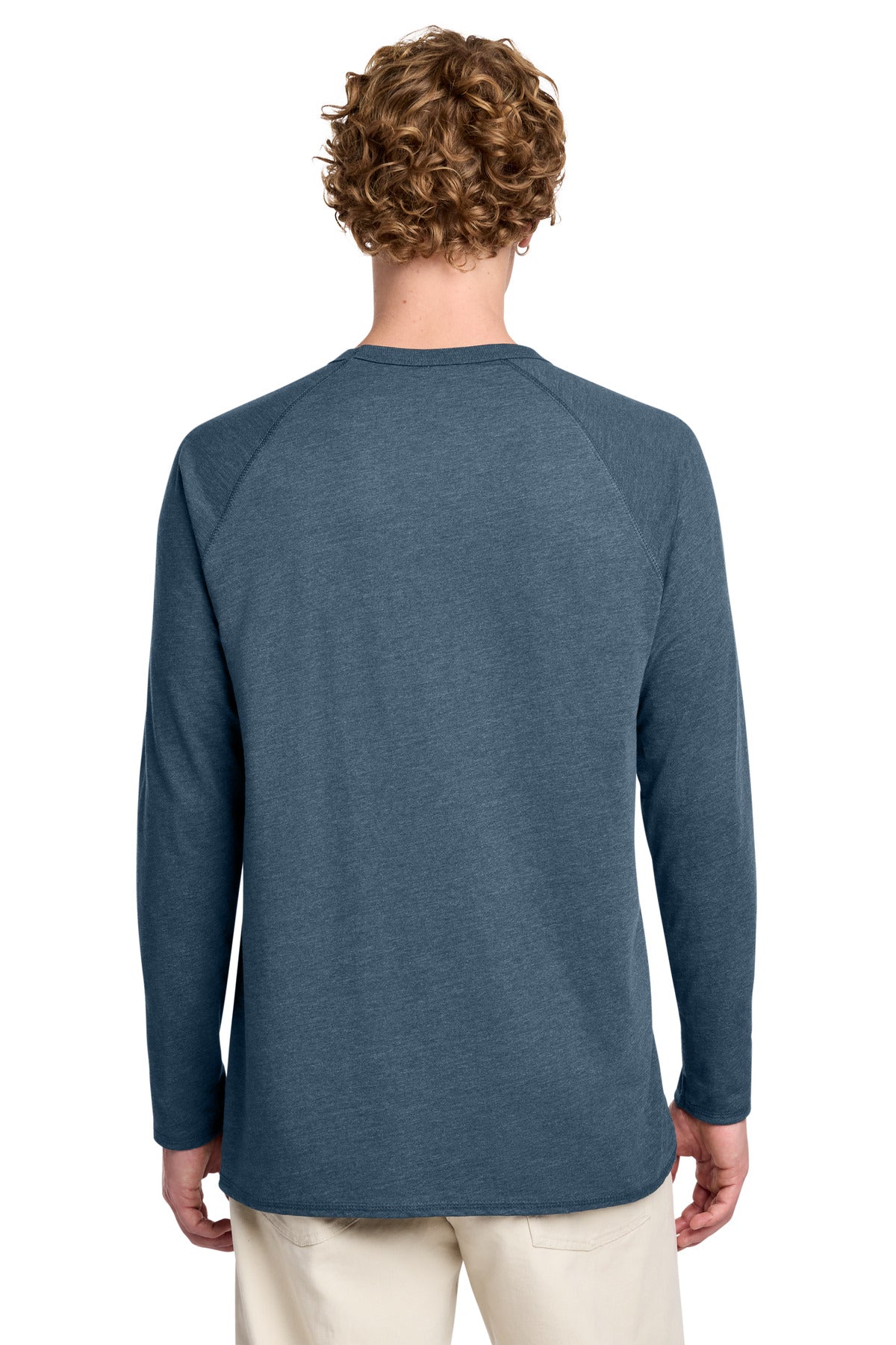 District Featherweight French Terry Long Sleeve Crewneck - Washed Indigo