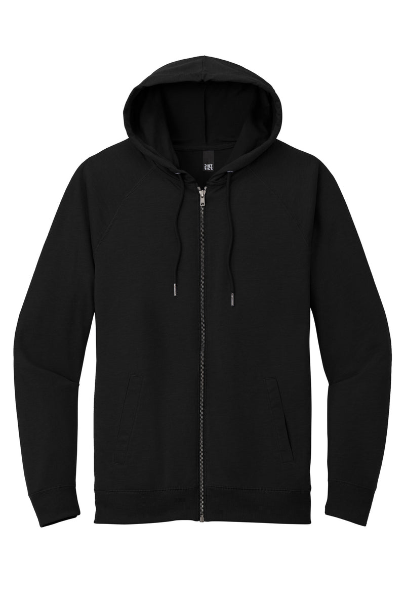 District Featherweight French Terry Full-Zip Hoodie - Black