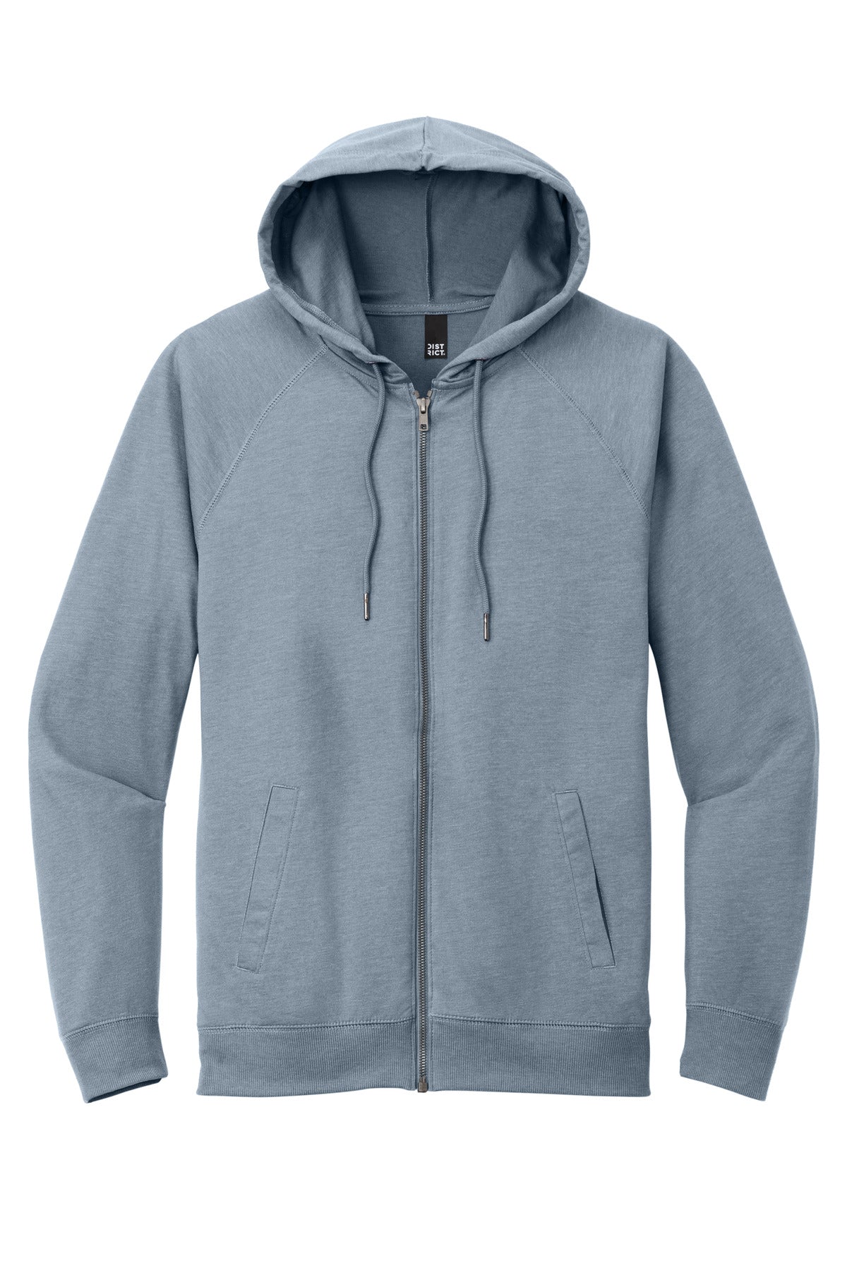 District Featherweight French Terry Full-Zip Hoodie - Flint Blue Heather