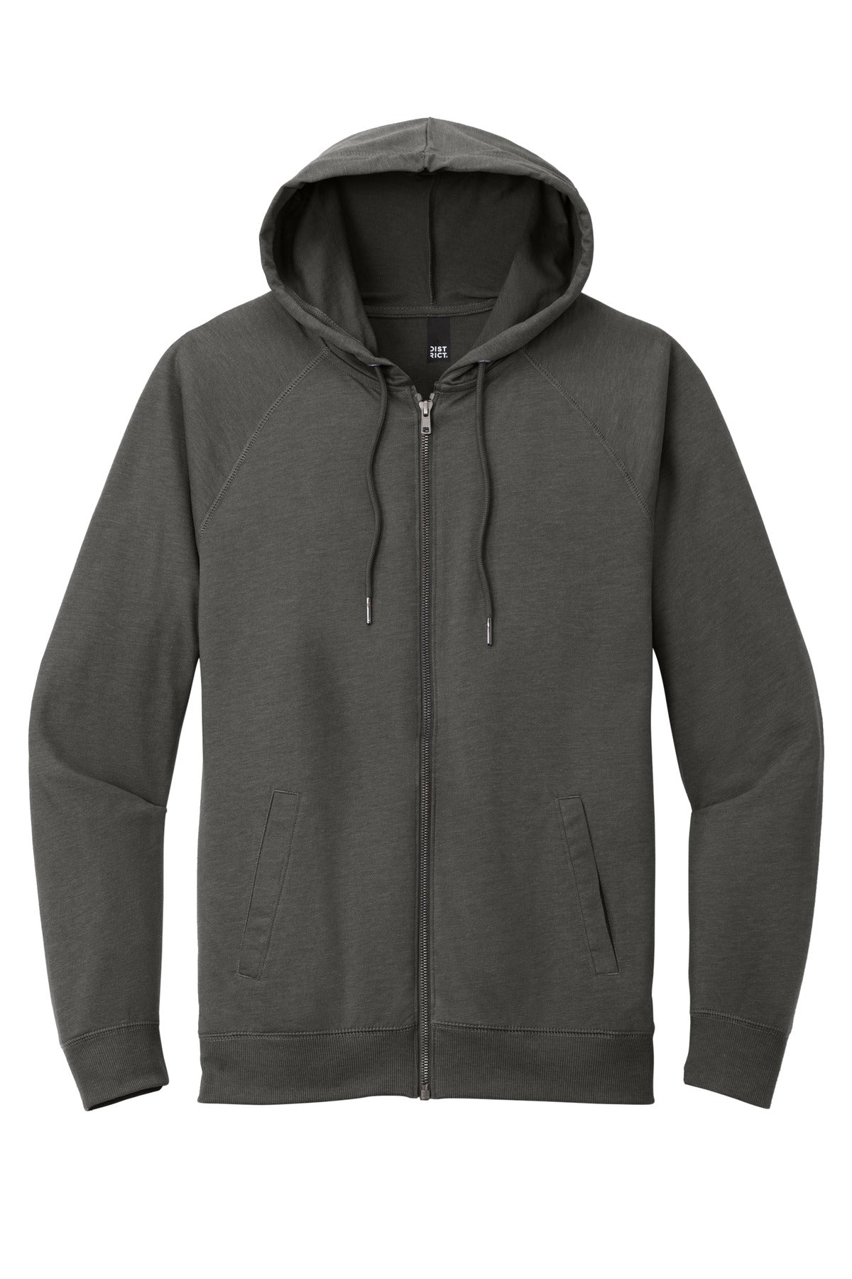 District Featherweight French Terry Full-Zip Hoodie - Washed Coal
