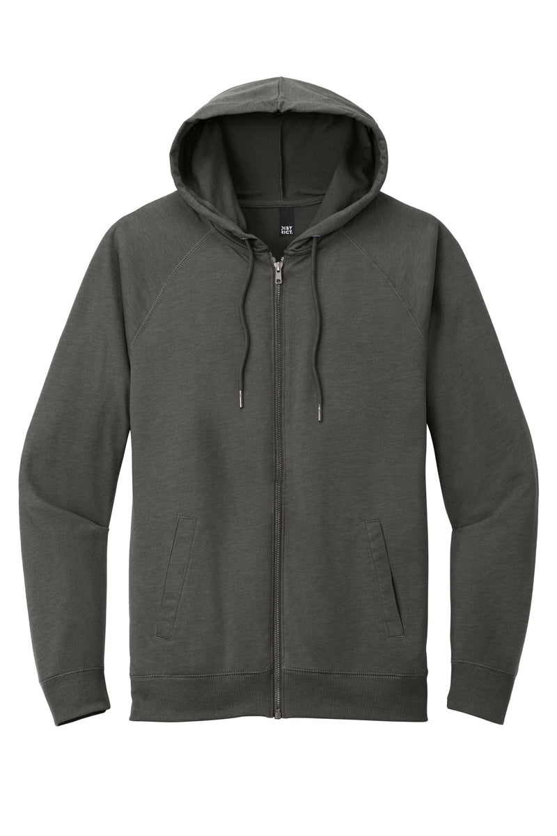 District Featherweight French Terry Full-Zip Hoodie - Washed Coal