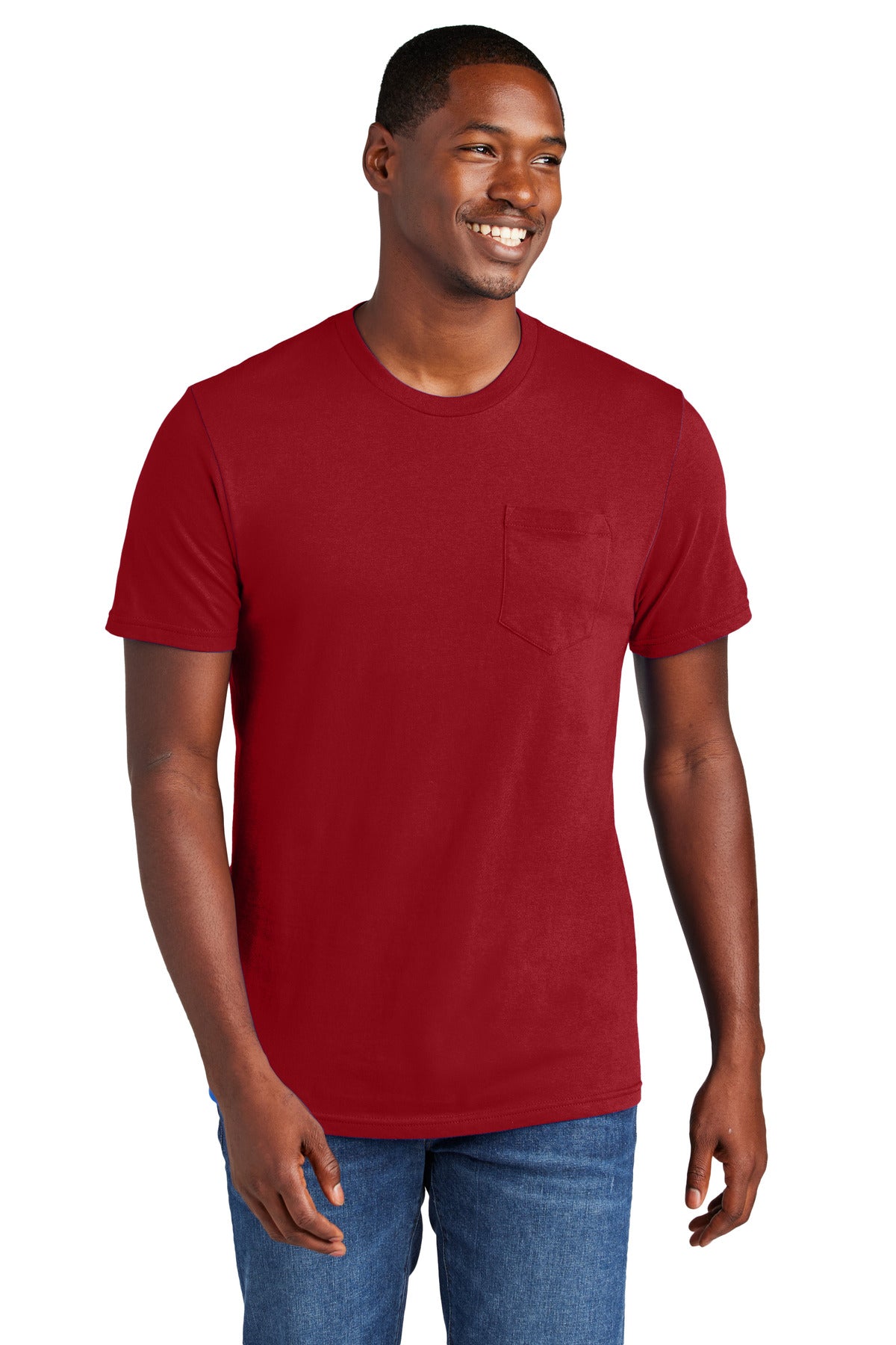 District Very Important Tee with Pocket - Classic Red