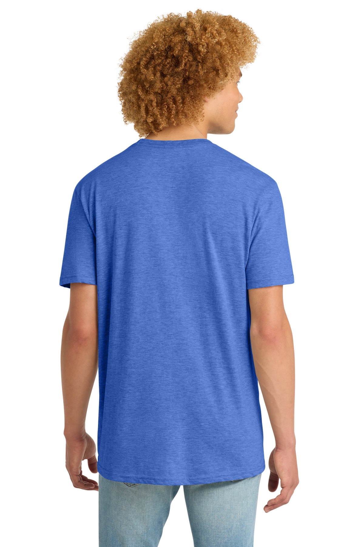 District Very Important Tee with Pocket - Heathered Royal