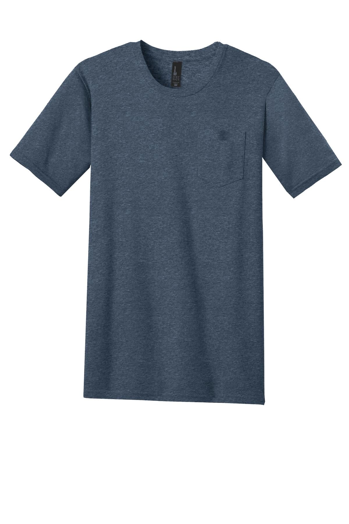 District Very Important Tee with Pocket - Heathered Navy