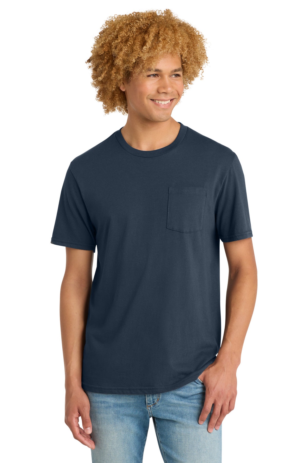 District Very Important Tee with Pocket - New Navy