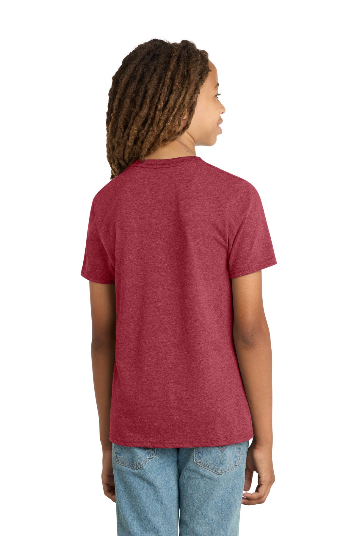 District Youth Very Important Tee - Heathered Cardinal