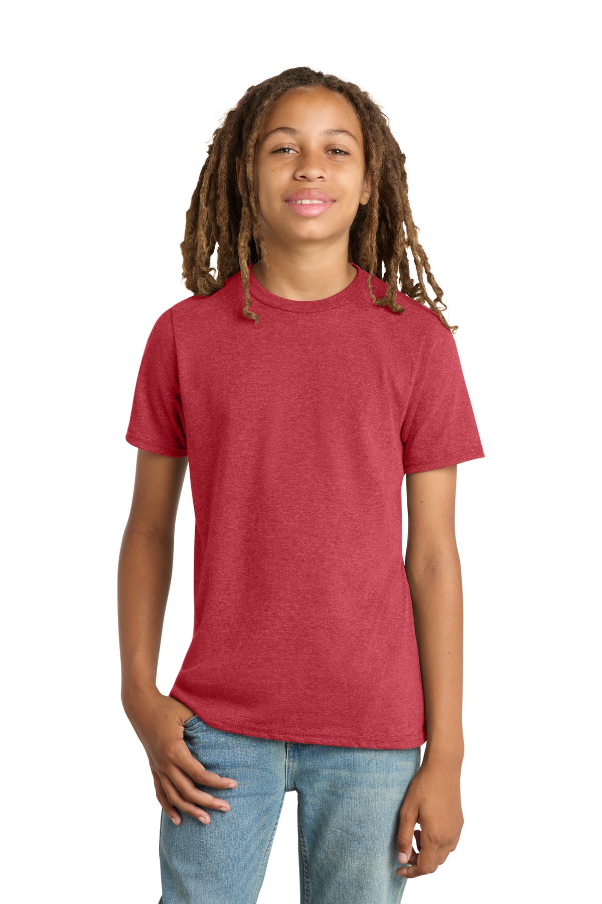 District Youth Very Important Tee - Heathered Red