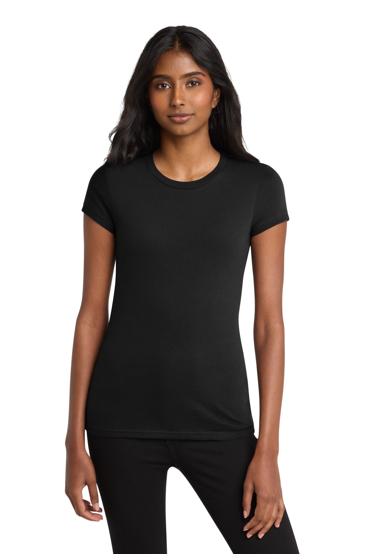 District Women's Fitted Very Important Tee - Black