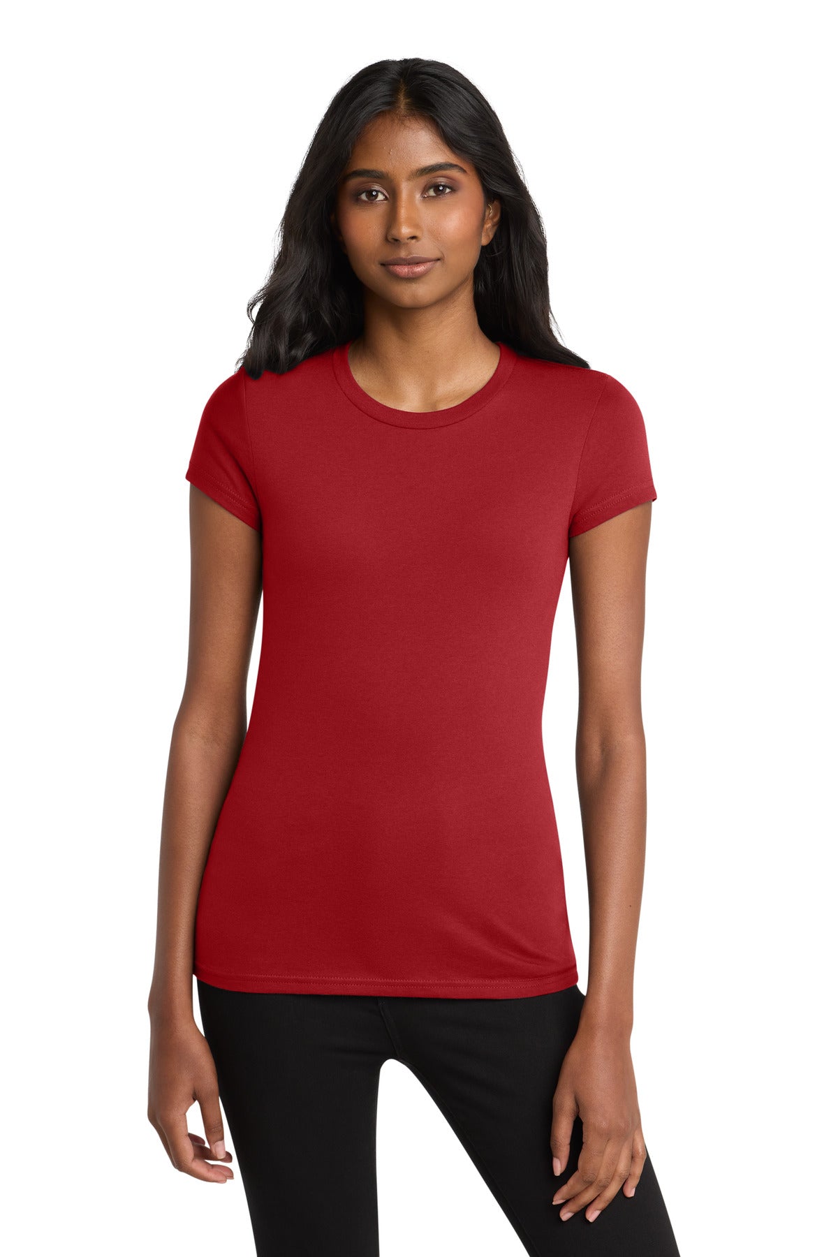 District Women's Fitted Very Important Tee - Classic Red