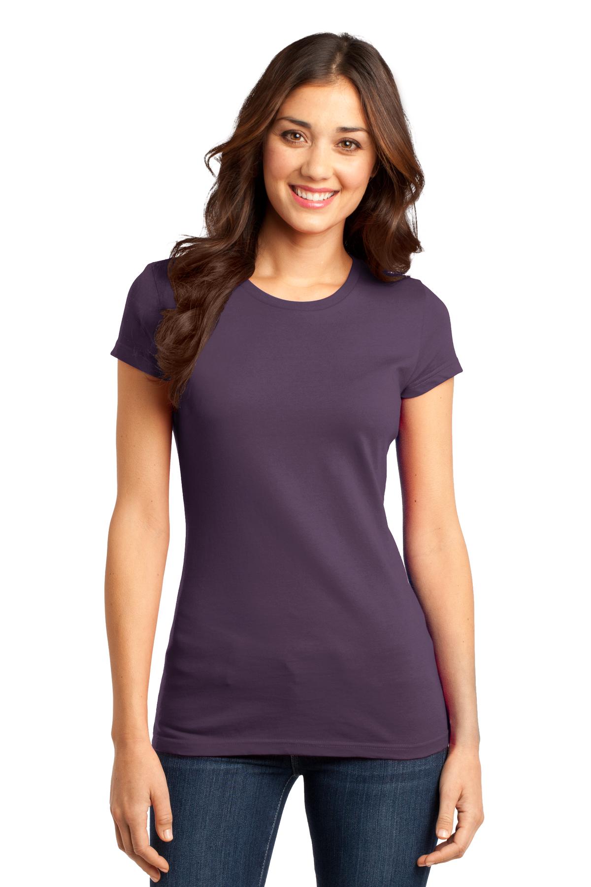 District Women's Fitted Very Important Tee - Eggplant