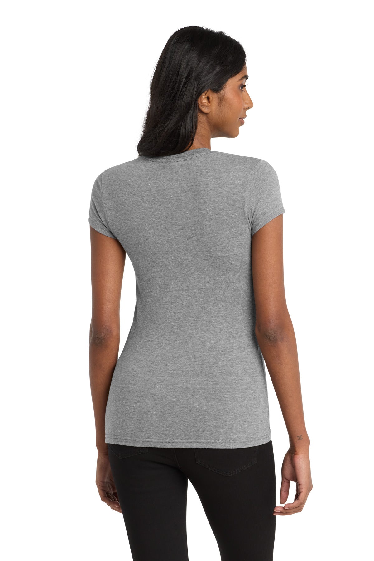 District Women's Fitted Very Important Tee - Grey Frost