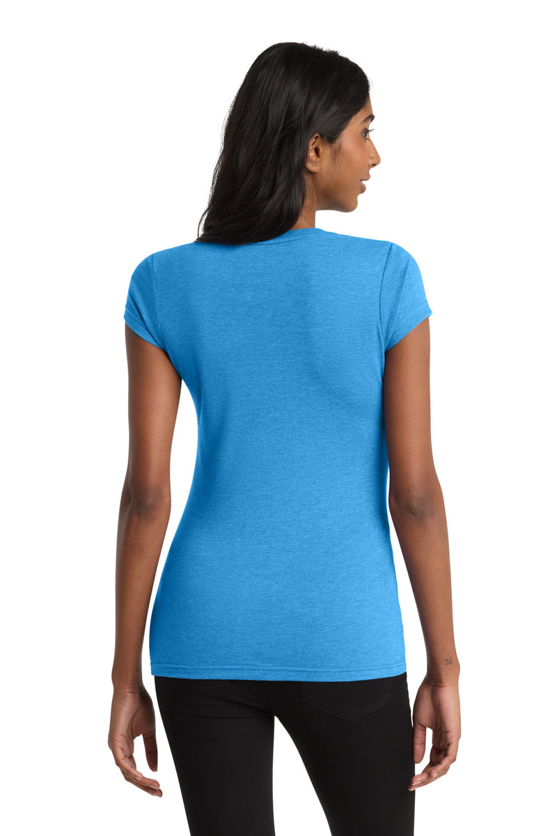 District Women's Fitted Very Important Tee - Heathered Bright Turquoise