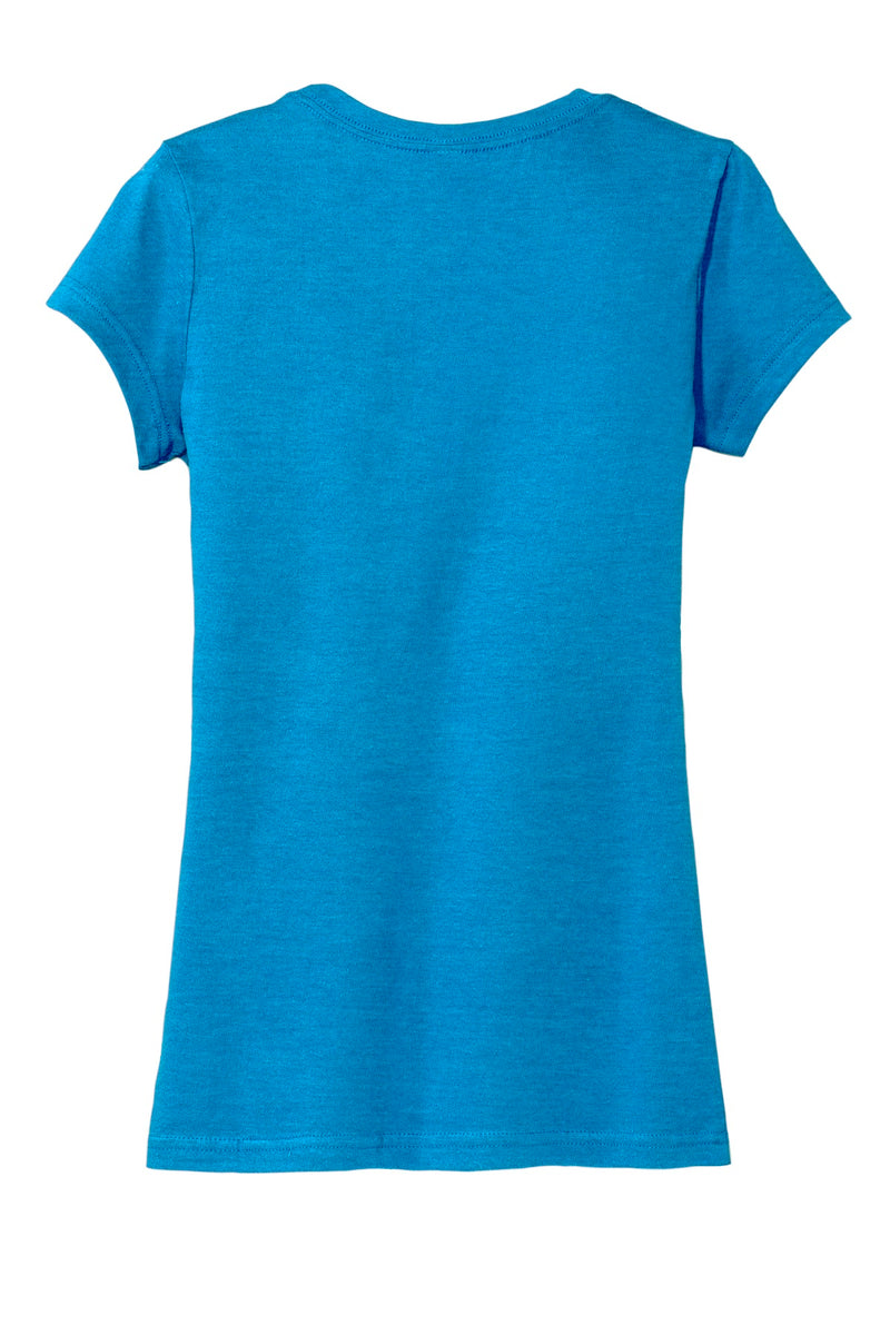 District Women's Fitted Very Important Tee - Heathered Bright Turquoise