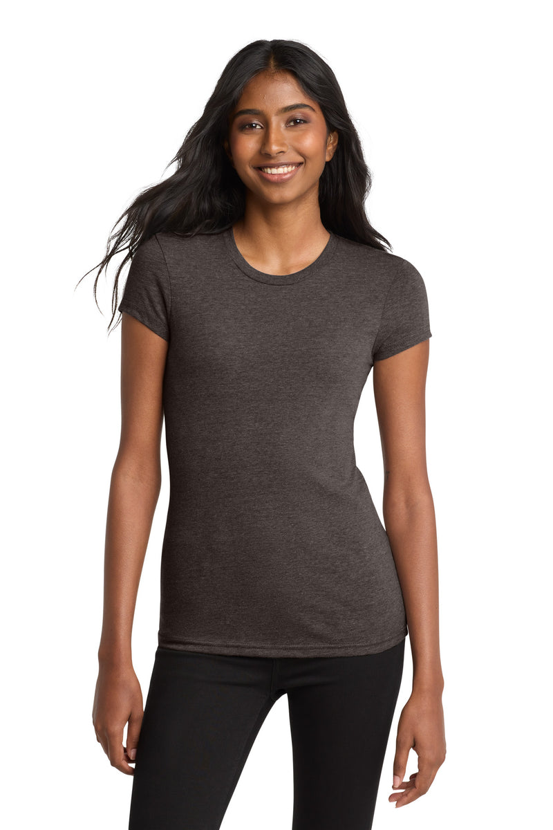District Women's Fitted Very Important Tee - Heathered Brown