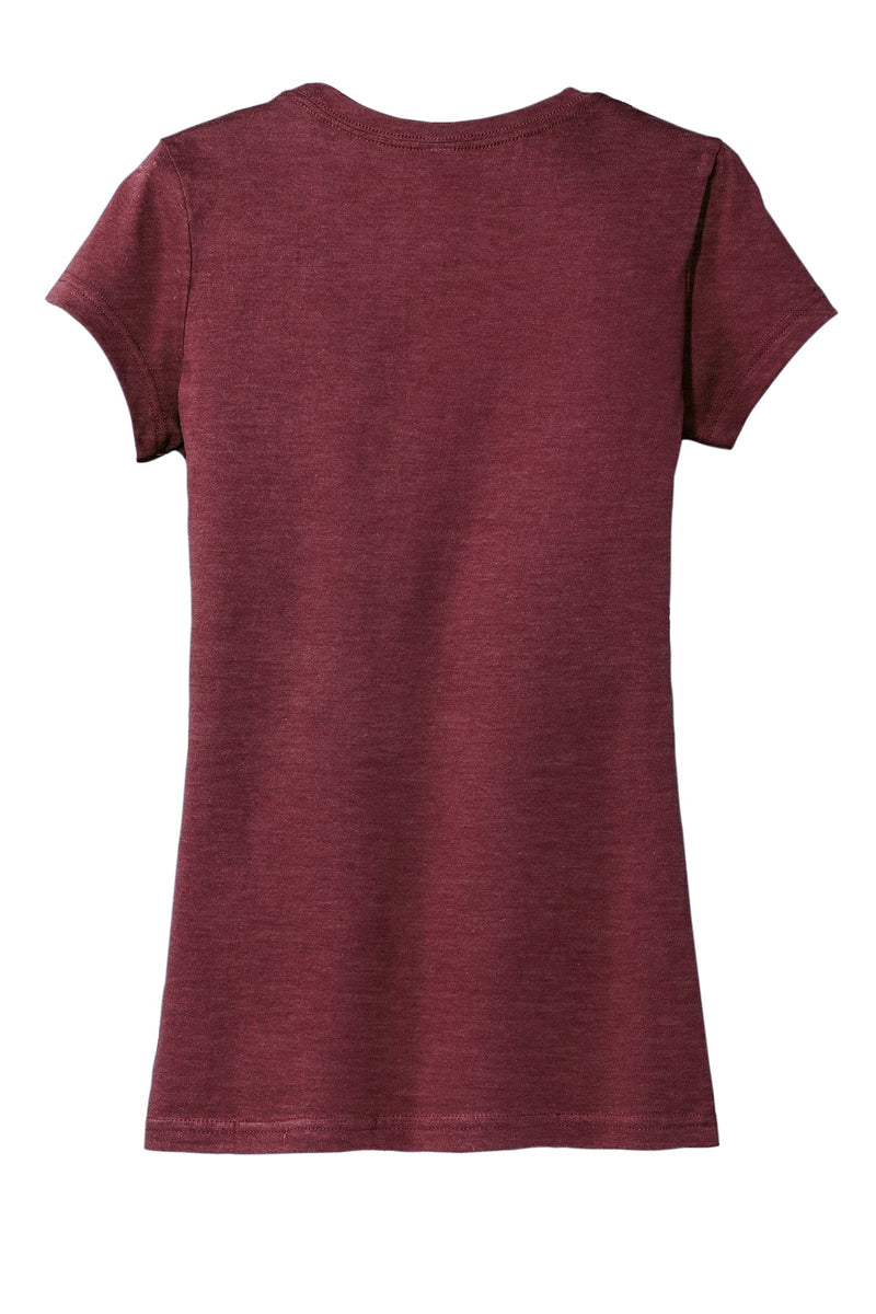 District Women's Fitted Very Important Tee - Heathered Cardinal