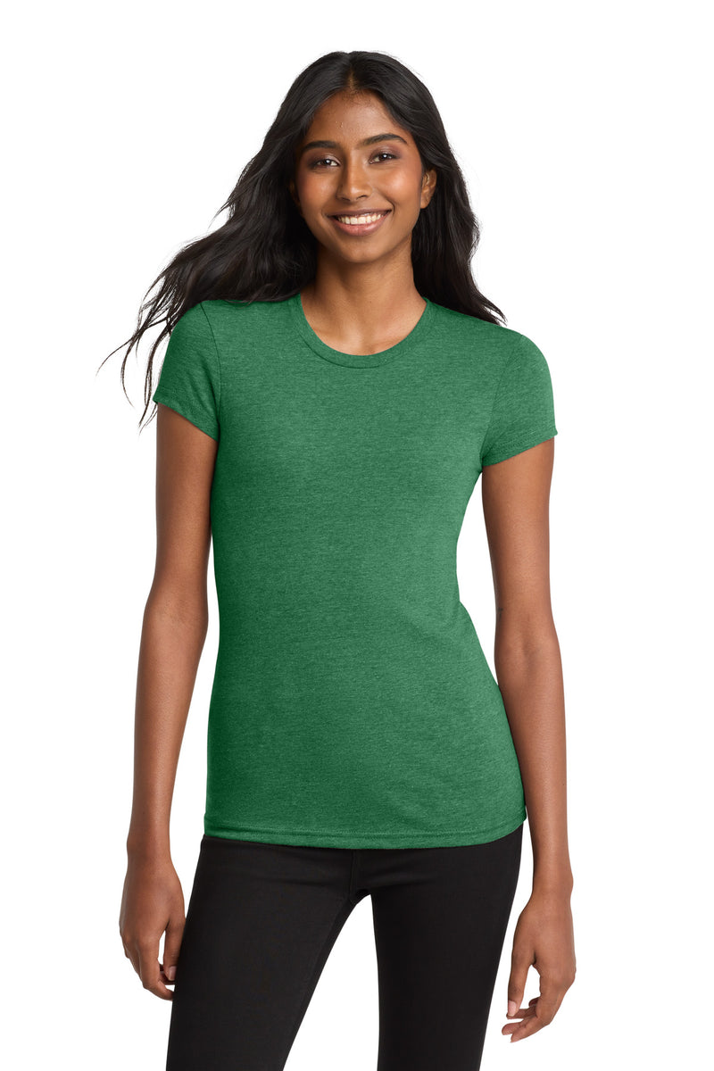 District Women's Fitted Very Important Tee - Heathered Kelly Green